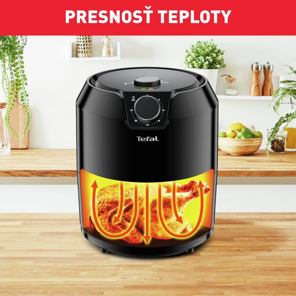 Teplovzdušná fritéza Tefal Easy Fry Classique EY201815 Čierna