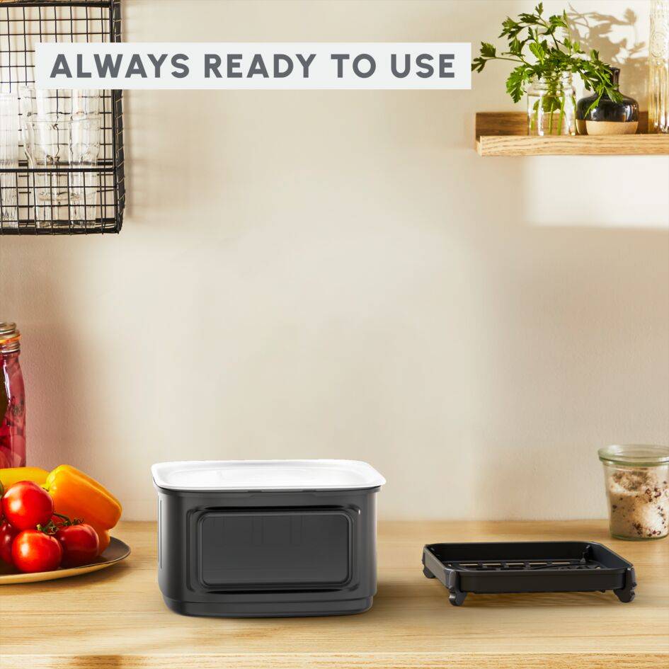 Easy Fry Silence Vision Storage Set, Extra Drawer, Grid and Lid