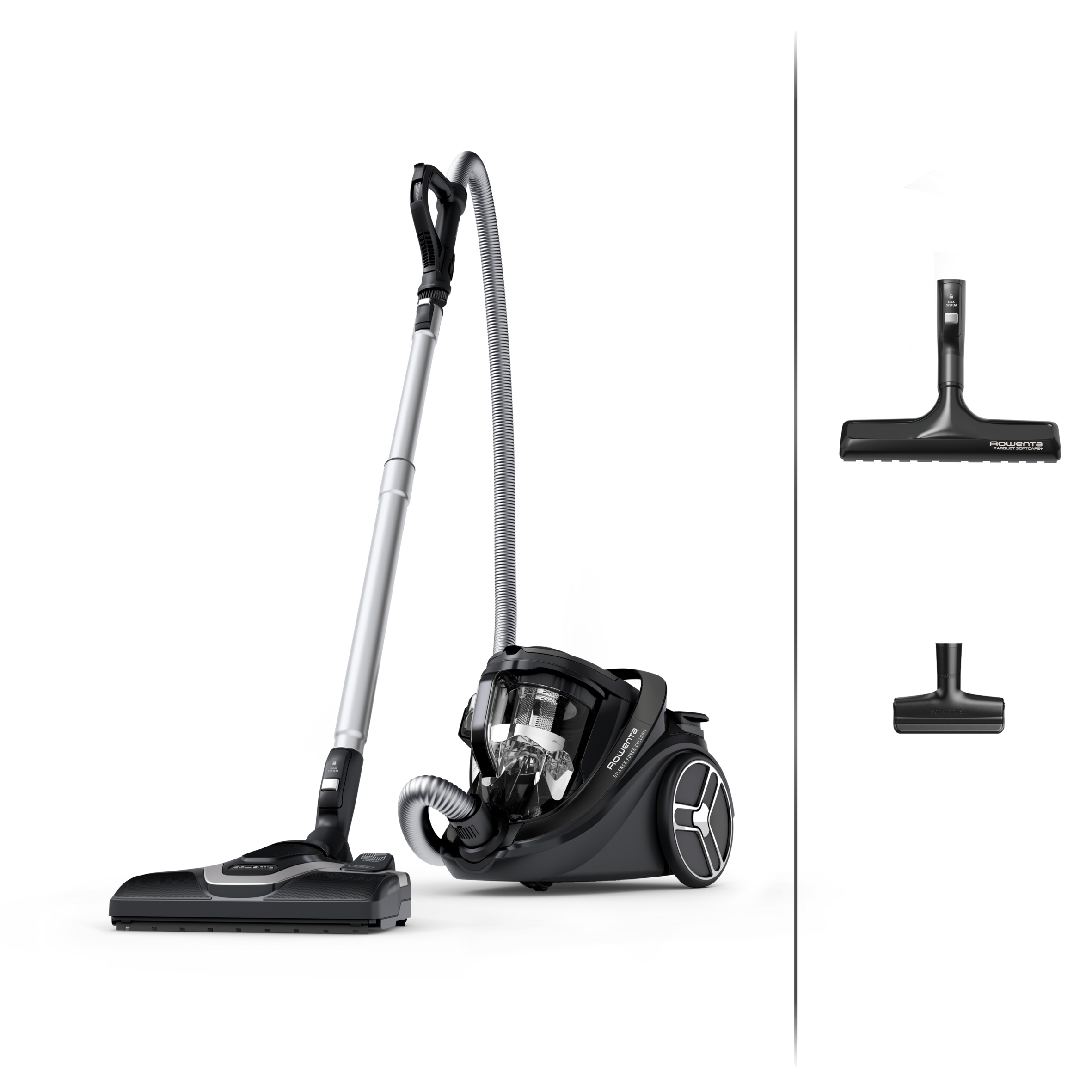 Bezvreckový vysávač Silence Force Cyclonic Effitech® 59 dB Parquet RO7935EA