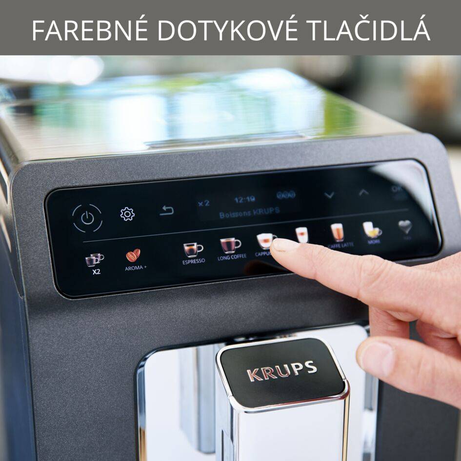 Automatický kávovar KRUPS Evidence One EA895E10 Síva