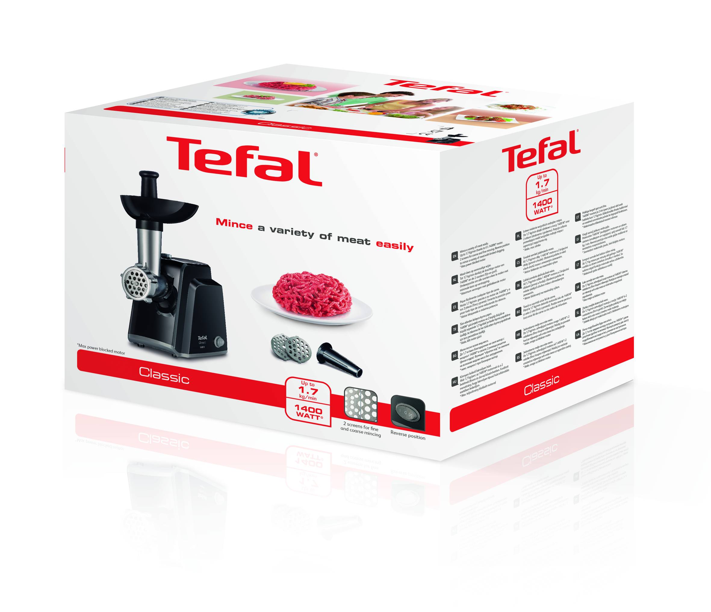Mlynček na mäso Tefal HV1 Classic NE105838 Čierny