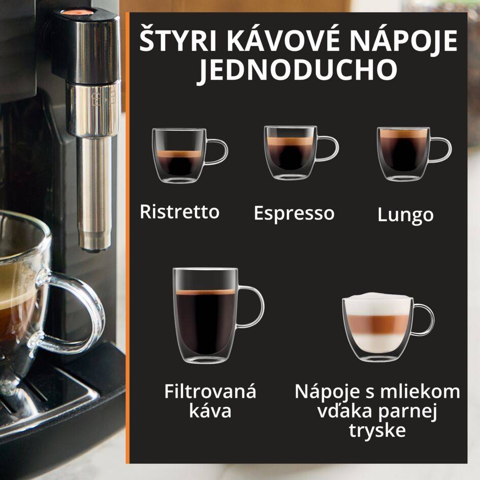 Automatický kávovar KRUPS Intensity EA5008E0 čierná