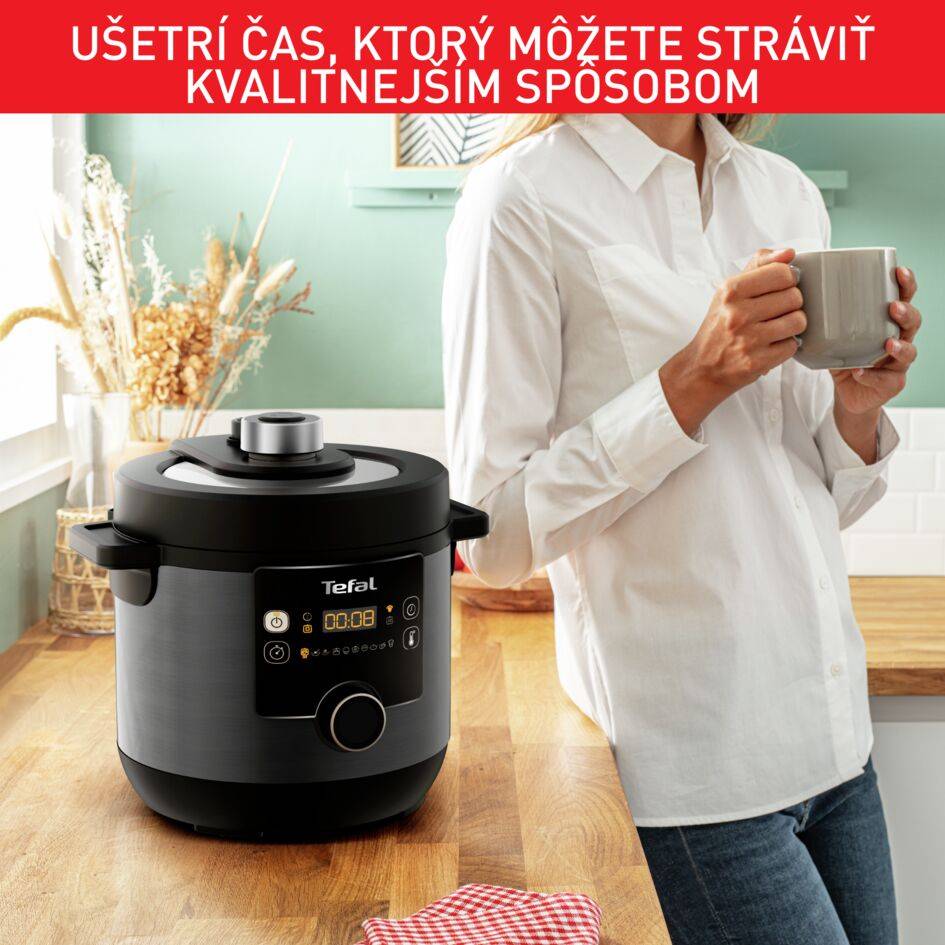Multifunkčný elektrický hrniec/teplovzdušná fritéza Tefal Turbo Cuisine & Fry CY778830 Čierny