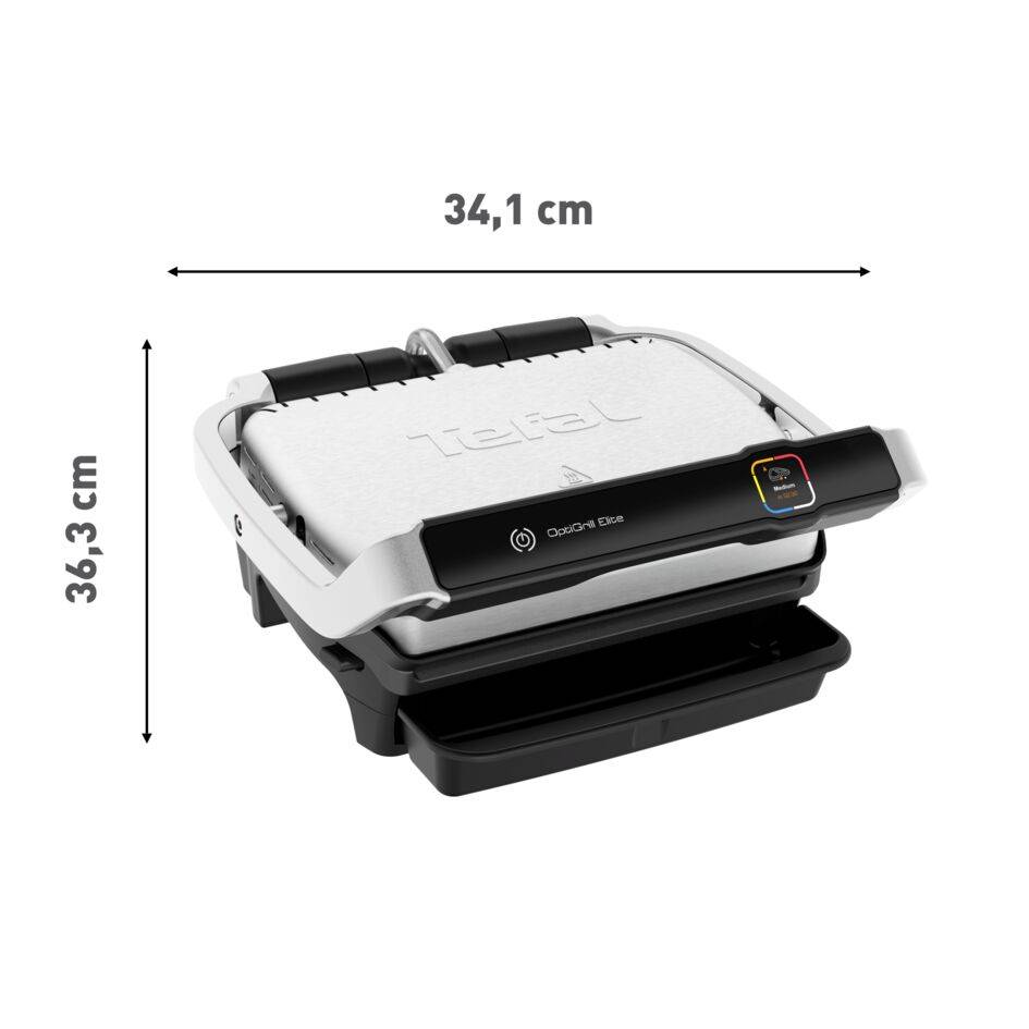 Elektrický gril Tefal OptiGrill Elite GC750D30 Strieborný/Čierny