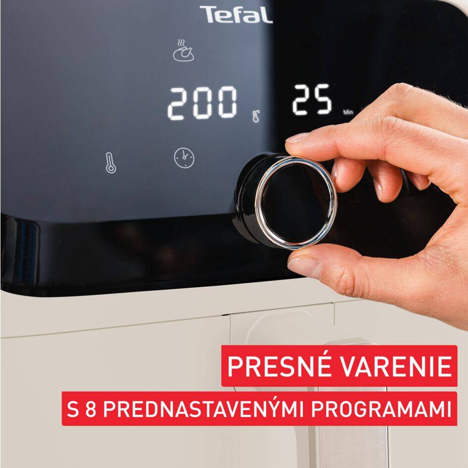 Teplovzdušná fritéza Tefal Easy Fry Mega 7,5 l EY855AE0 Krémová