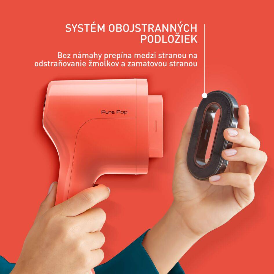 Naparovač odevov Tefal Pure POP DT2022E1 Červený