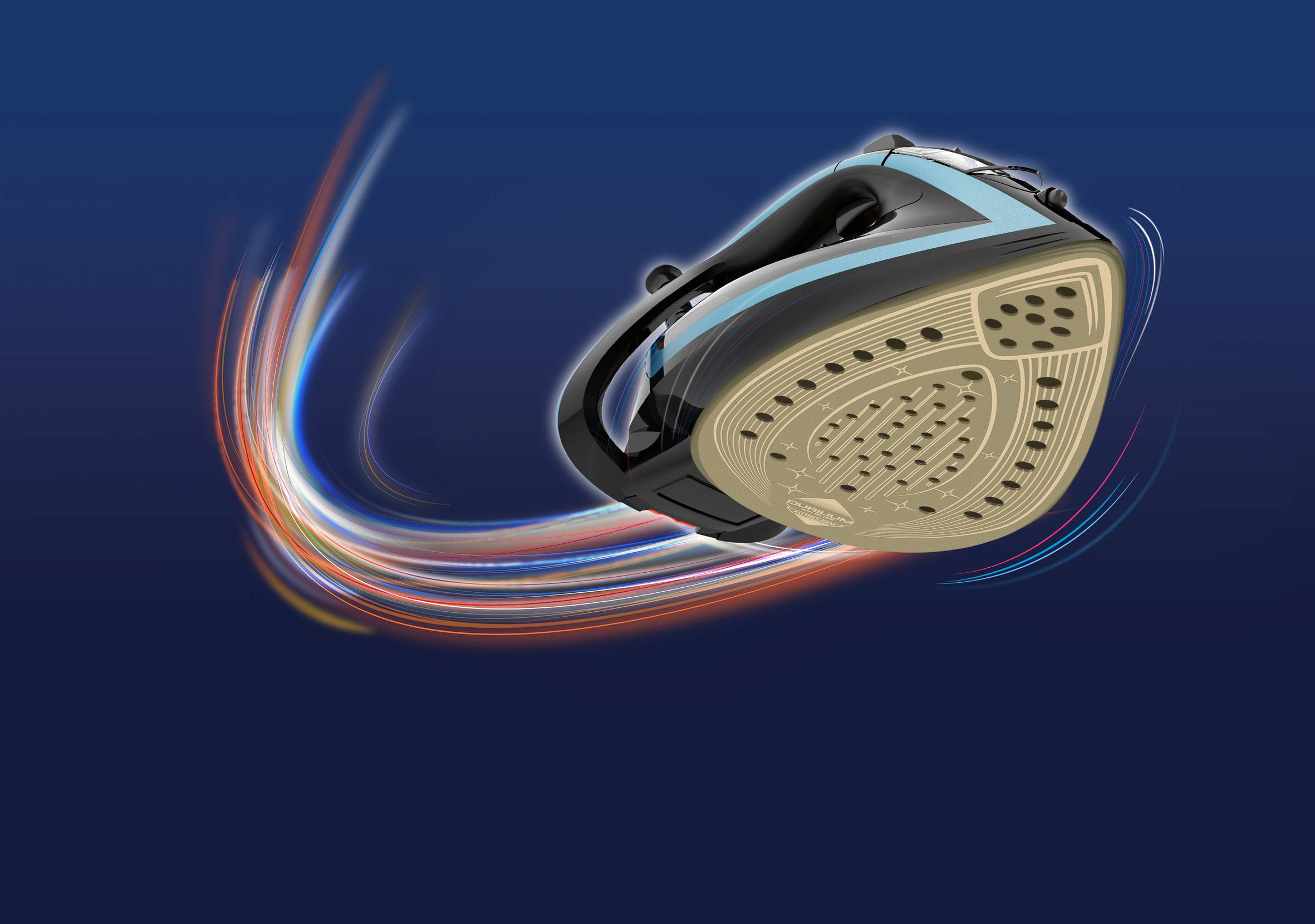 Naparovacia žehlička Tefal Turbo Pro FV5695E1 Modrá/Čierna