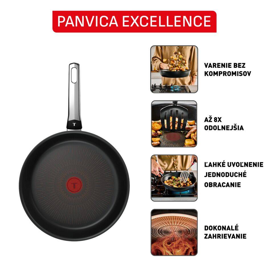 Nepriľnavá pánev Tefal Excellence G3200432, 24 cm