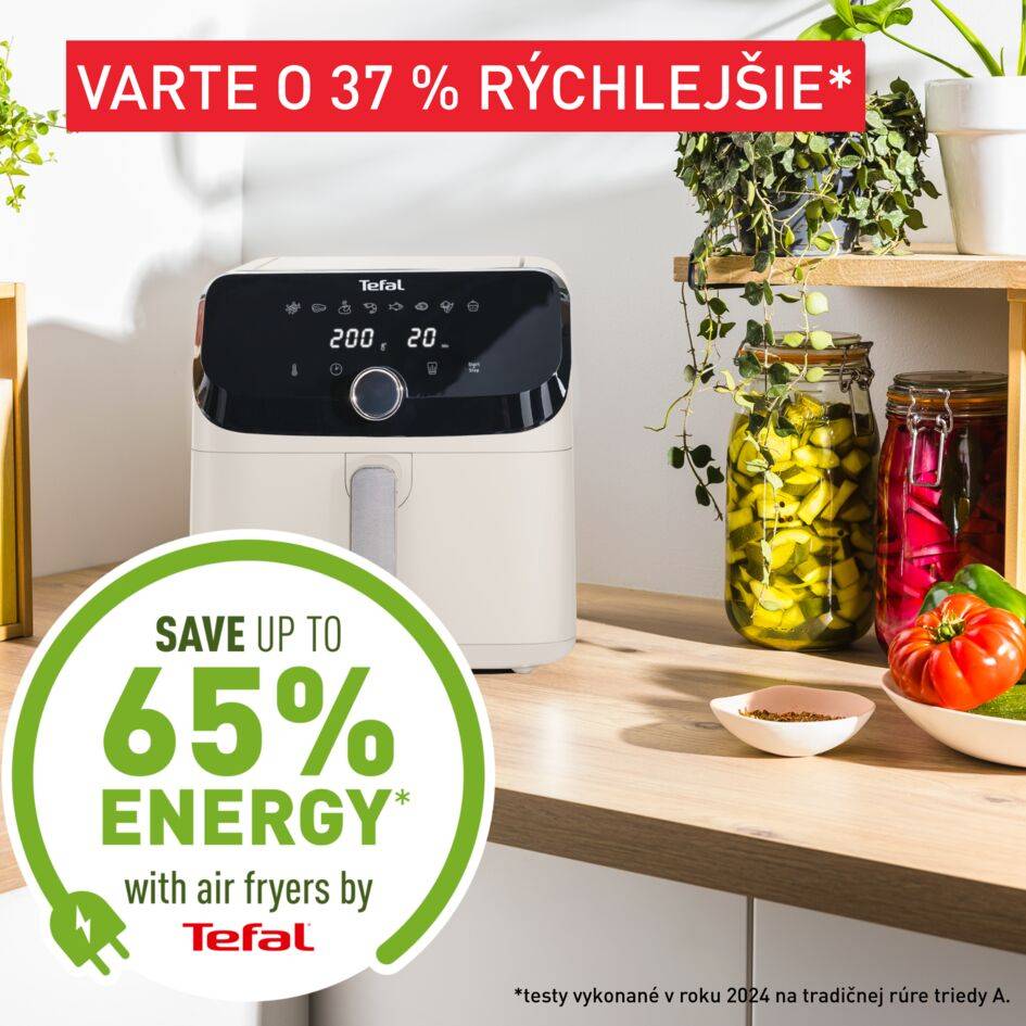 Teplovzdušná fritéza Tefal Easy Fry Mega 7,5 l EY855AE0 Krémová