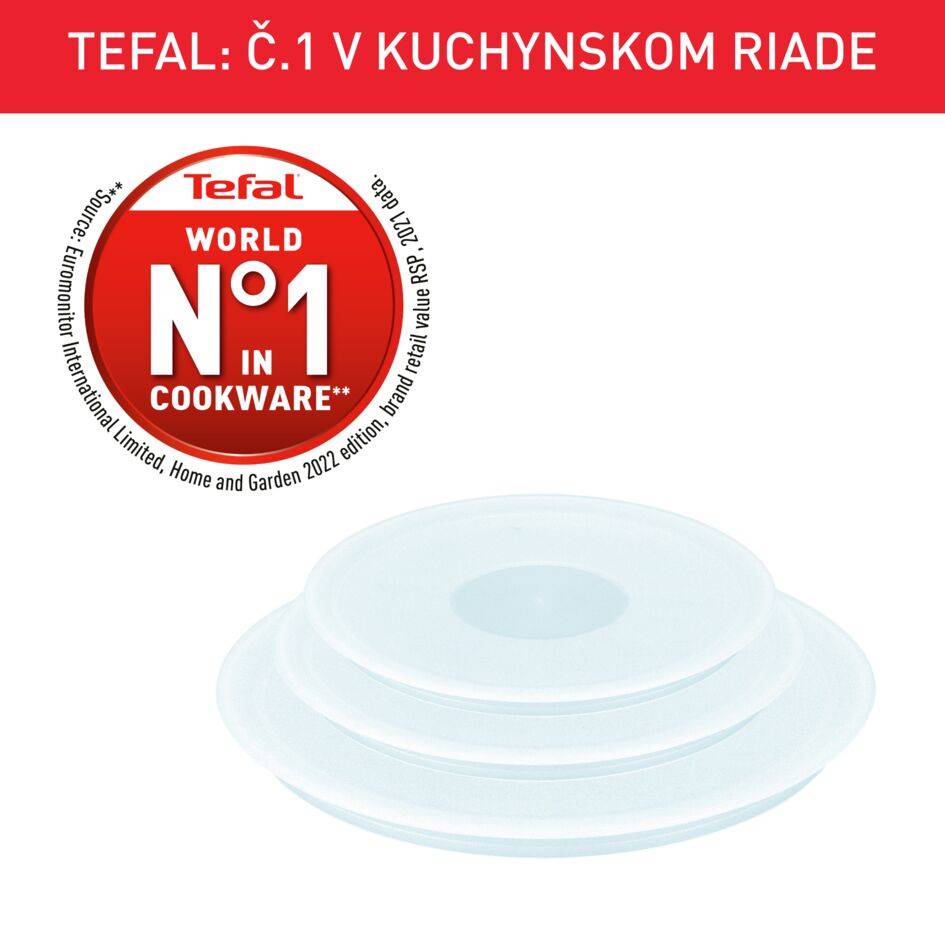 Súprava viek pre rajnice Tefal Ingenio L9849253 3 ks 16, 18 a 20 cm