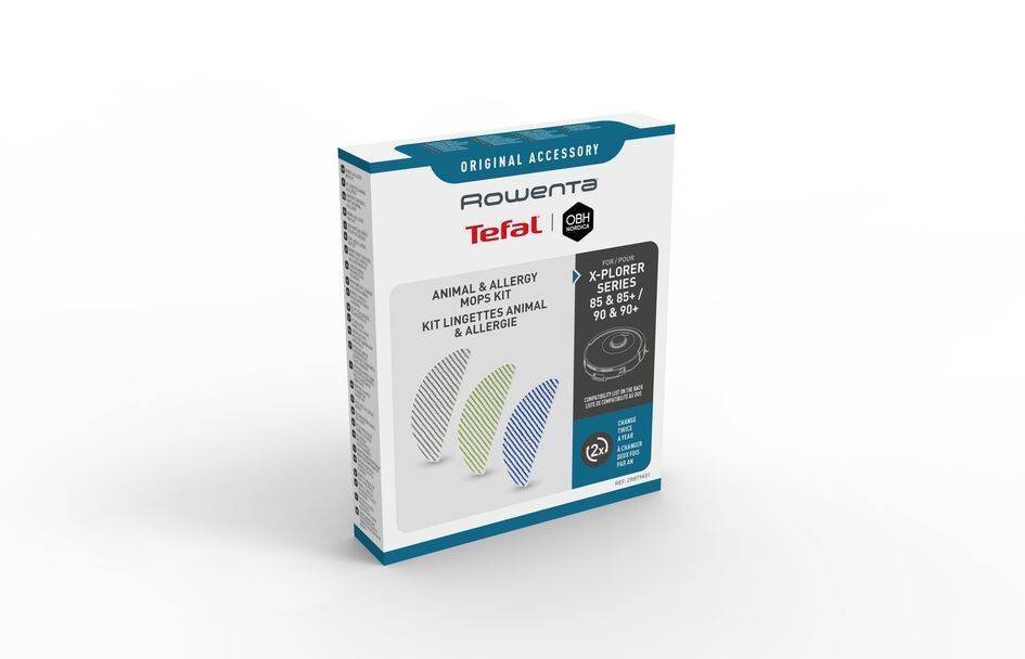 SÚPRAVA 3 ŠPECIFICKÝCH MOPOV Z MIKROVLÁKNA NA ZVIERACIE CHLPY A ALERGÉNY ZR879A01 PRE RAD X-PLORER 85, 85+, 90, 90+