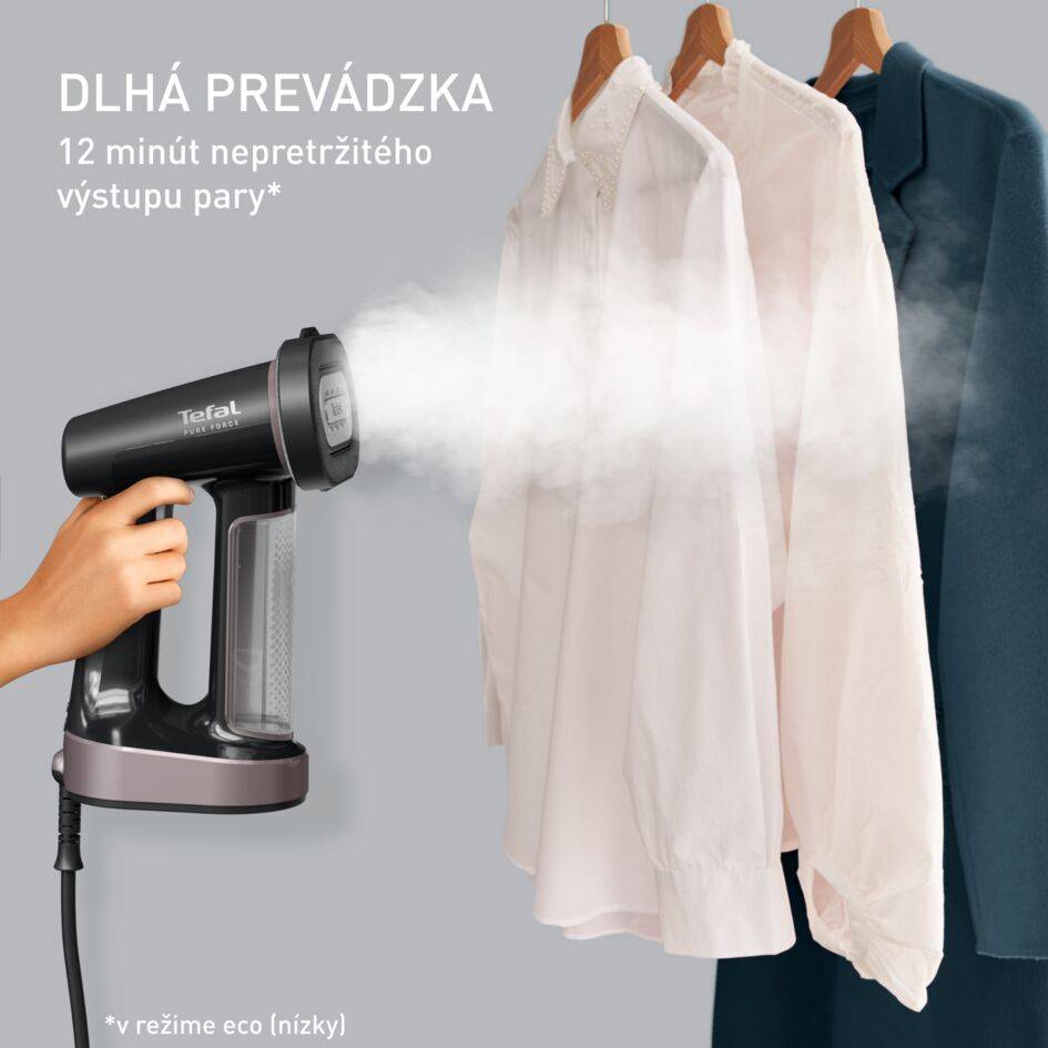Pure Force, naparovač odevov, 3 v 1 naparovanie, žehlenie a odstraňovanie žmolkov