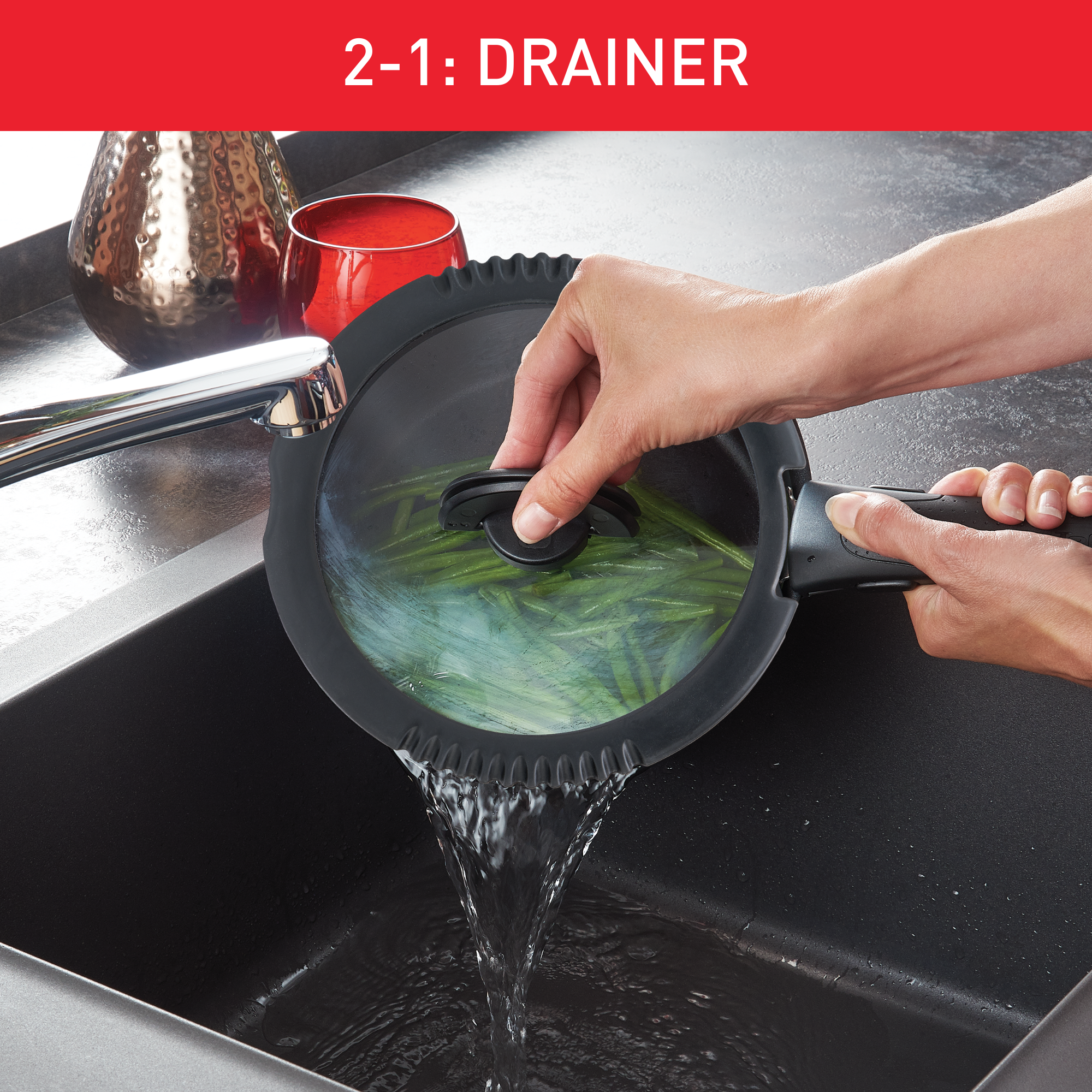 INGENIO pokrievka na cedenie 16 cm