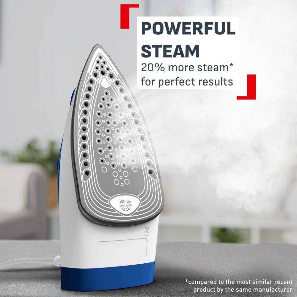 Naparovacia žehlička Tefal Express Steam FV2838E0 Tmavomodrá/Biela