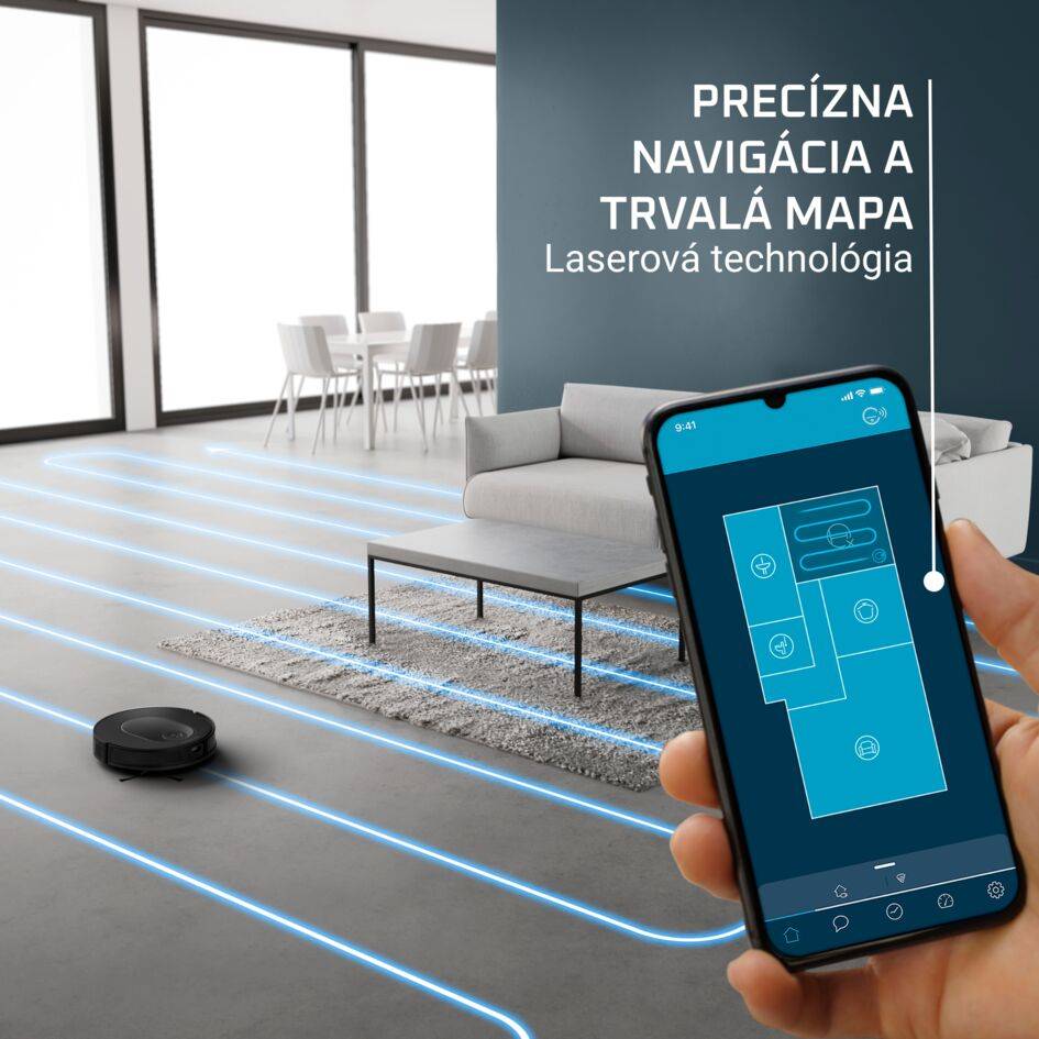 Robotický vysávač Rowenta X-PLORER S65 Laser RR8L65WH