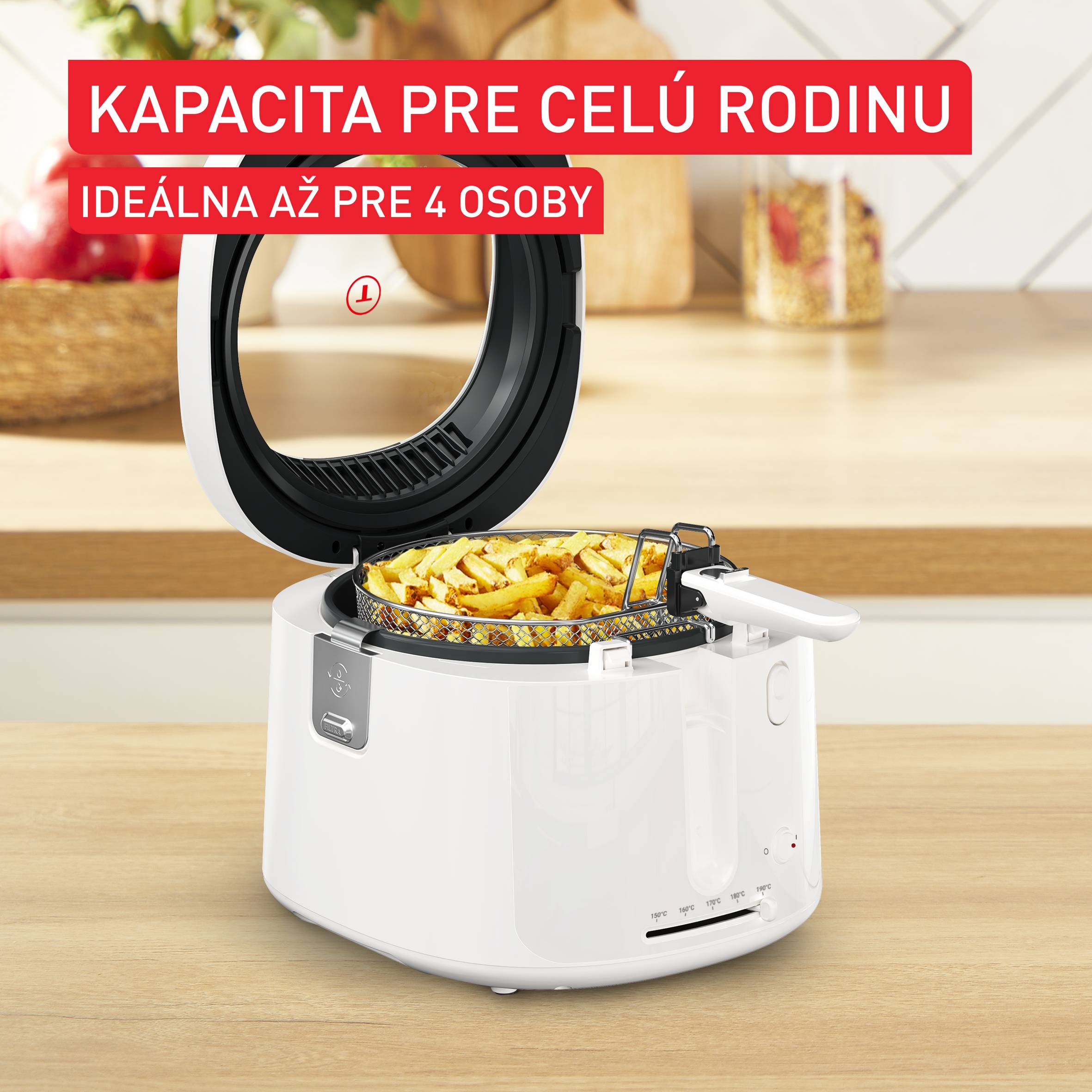 Olejová fritéza Tefal Filtra Vision FF2541E0 Biela