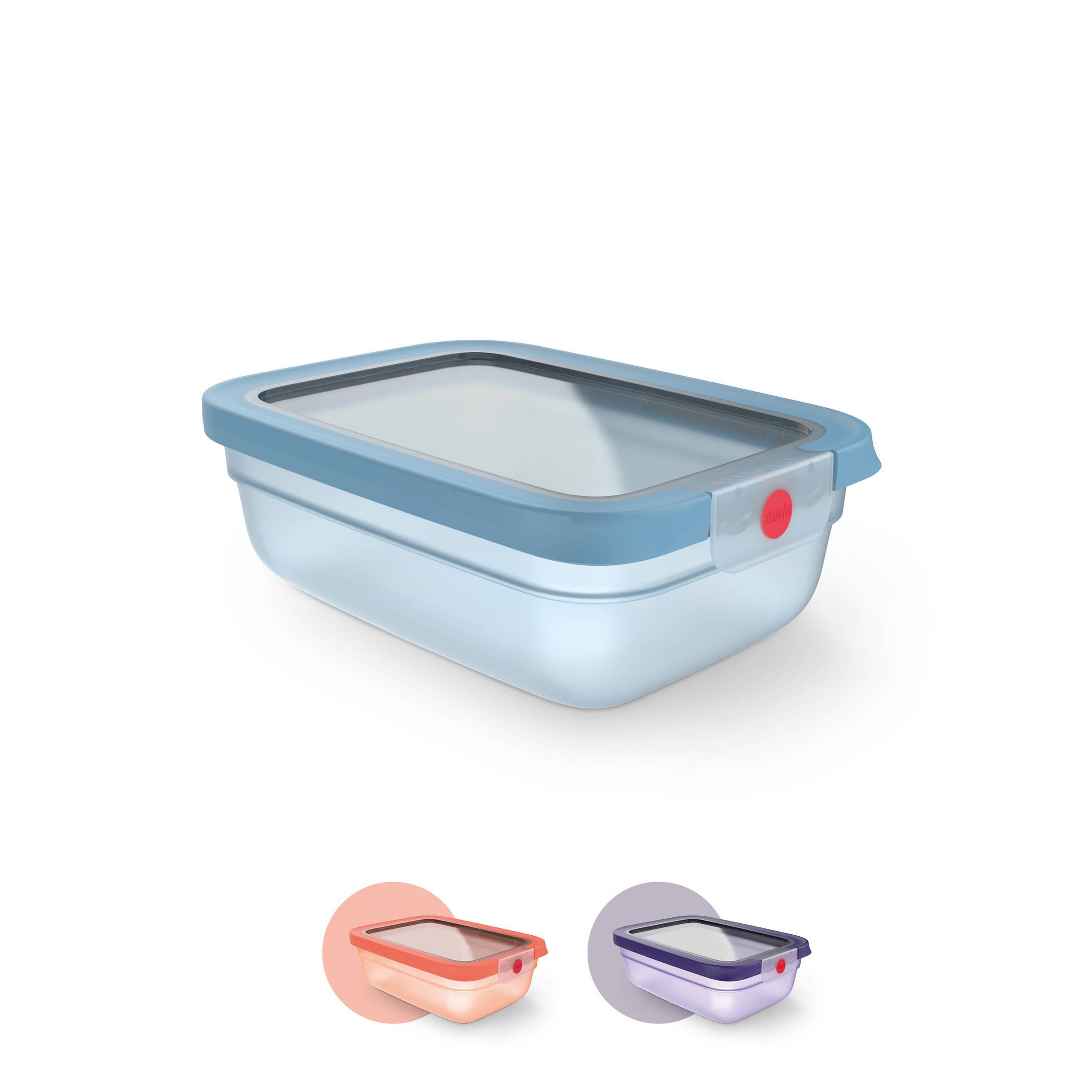 N1230210 oneClick nádoby na potraviny Tefal sada 3 kusov modrá