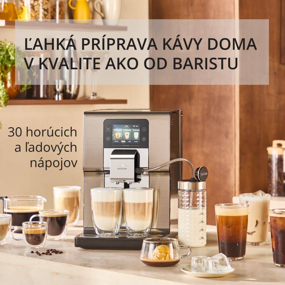 Automatický kávovar KRUPS Intuition Experience Hot&Cold EA879EE0