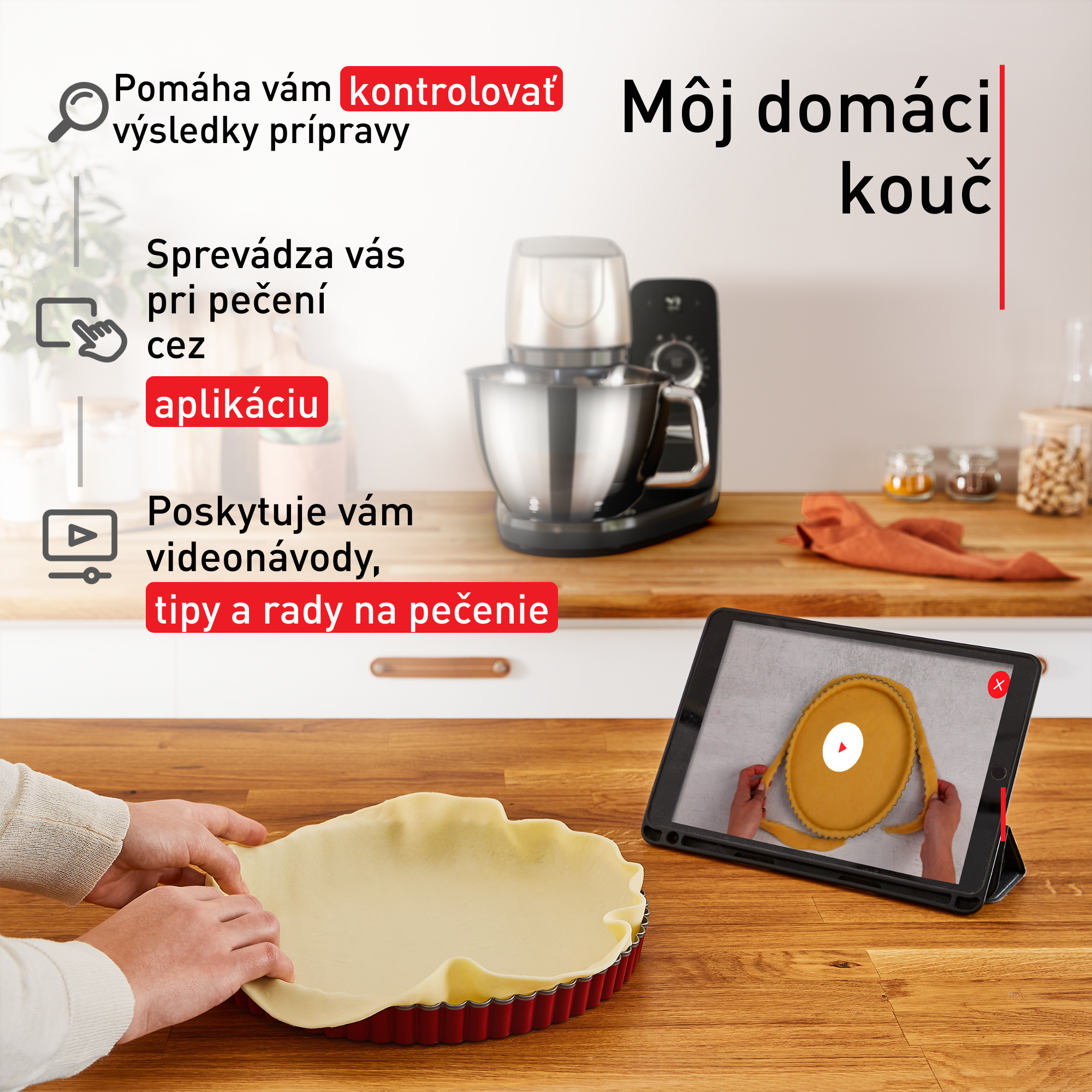 Kuchynský robot Tefal Coach QB900838 čierna