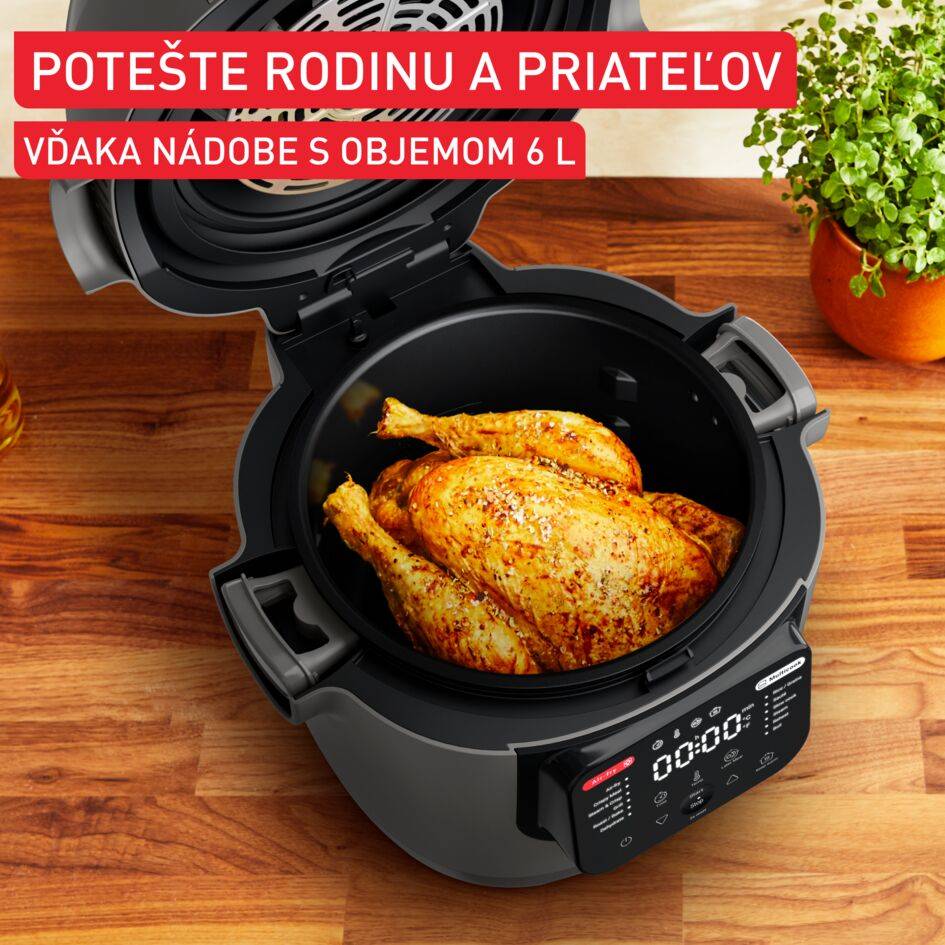 Multifunkčný hrniec a teplovzdušná fritéza Tefal Multicook & Fry MY731BF0 Šedý