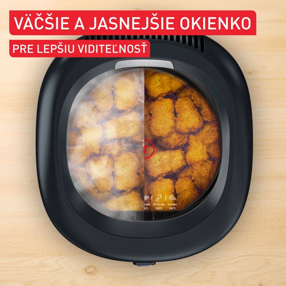 Olejová fritéza Tefal Filtra Vision+, FF2588E0, čierna