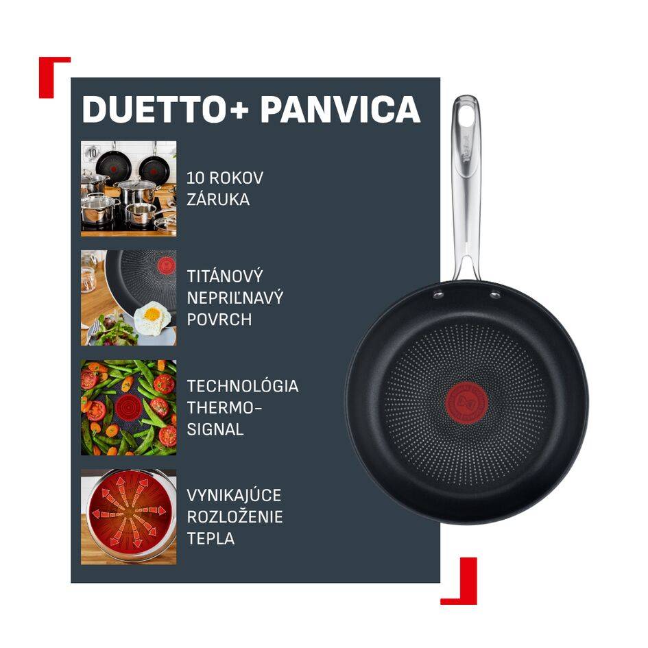 Súprava panvic Tefal Duetto+ G732S335 3 kusov