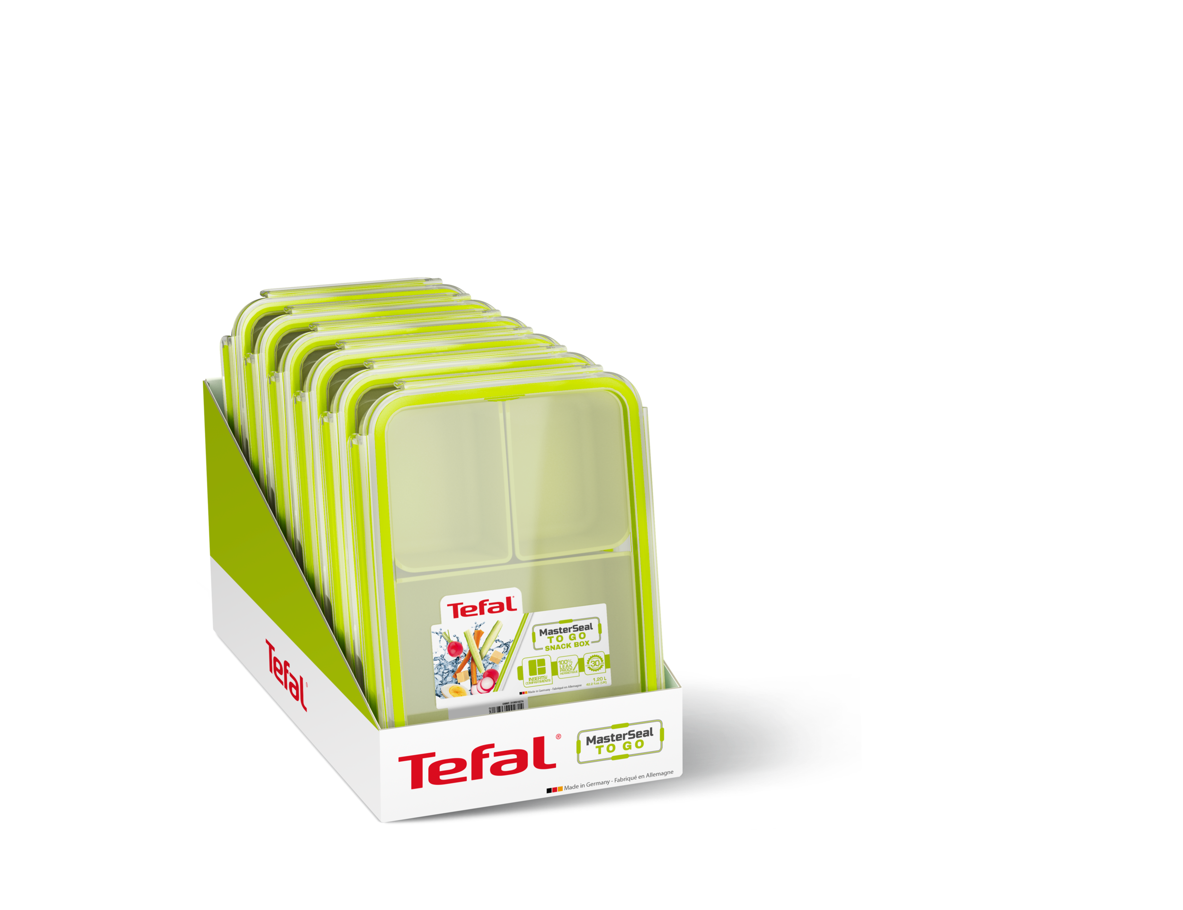 Dóza Tefal Master Seal To Go s vnútornými miskami BK3100412 Obdĺžniková 1,2 l