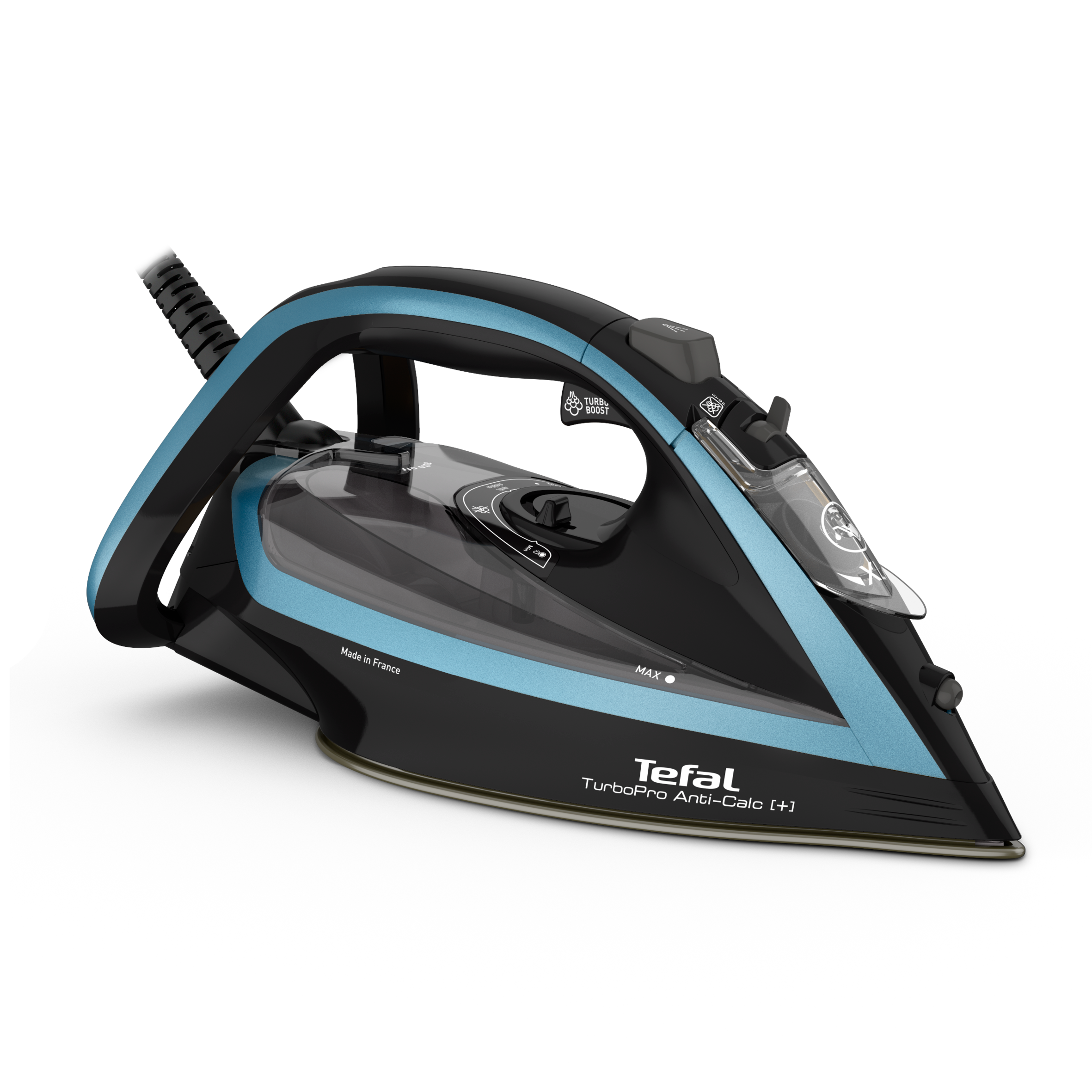 Naparovacia žehlička Tefal Turbo Pro FV5695E1 Modrá/Čierna