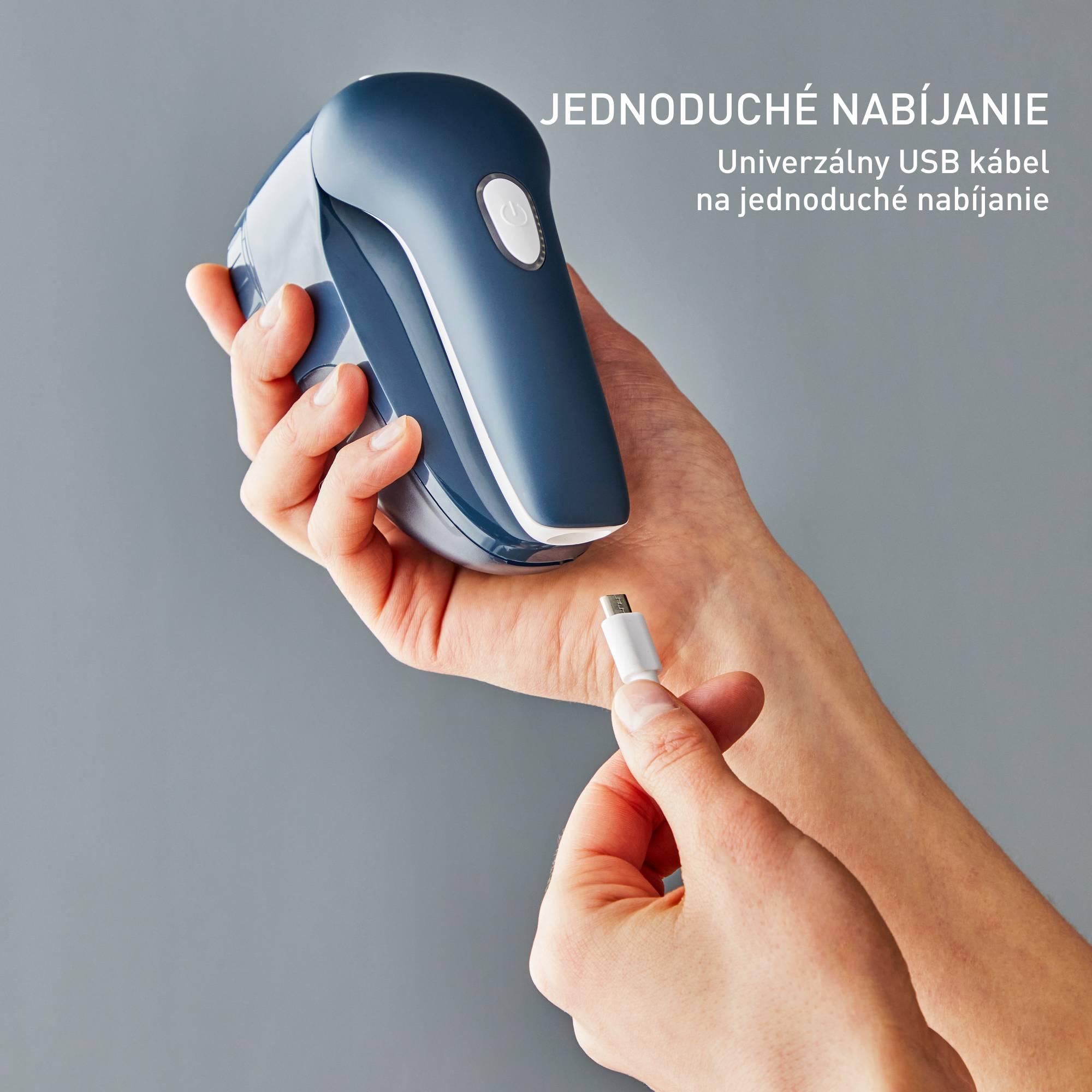 Nabíjateľný odstraňovač žmolkov Tefal JB7002E0 Tmavomodrý