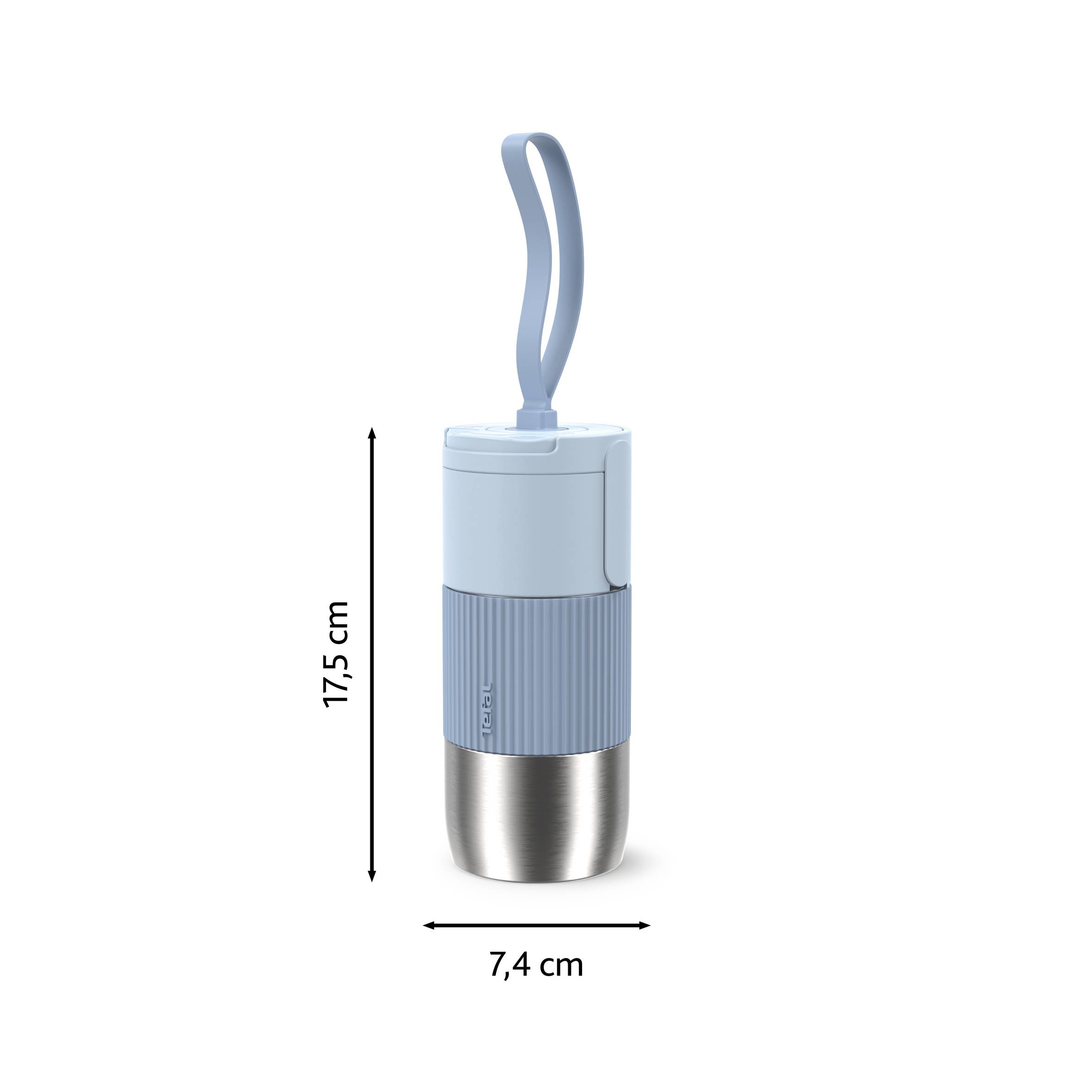 N2190410 beYou Flip termofľaša Tefal 0,36 l modrý