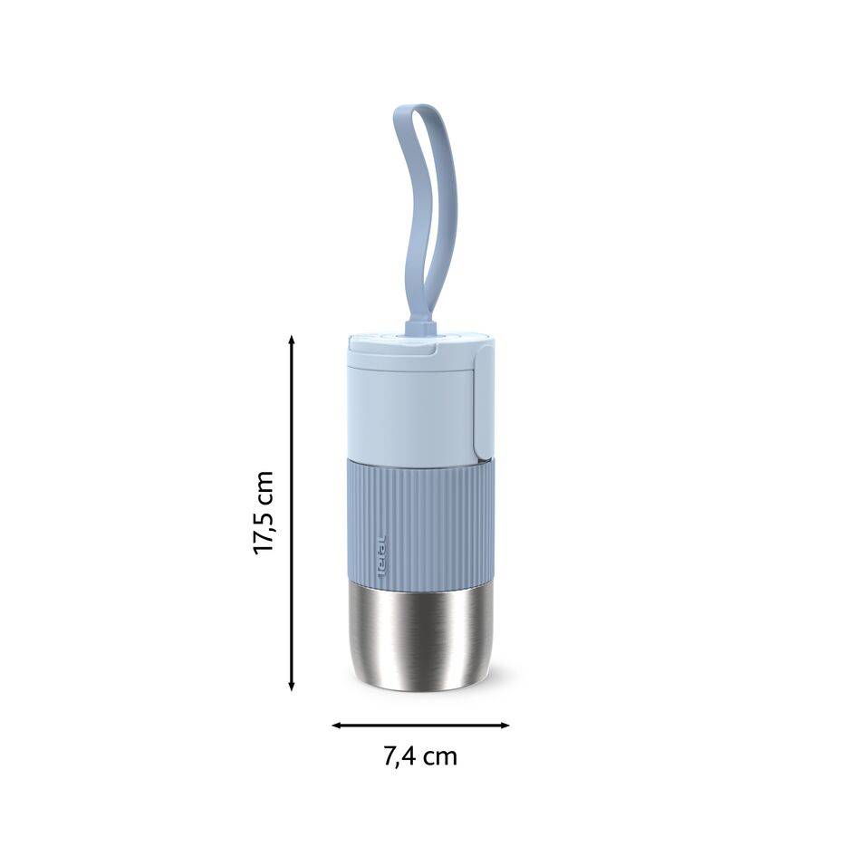 N2190410 beYou Flip termofľaša Tefal 0,36 l modrá