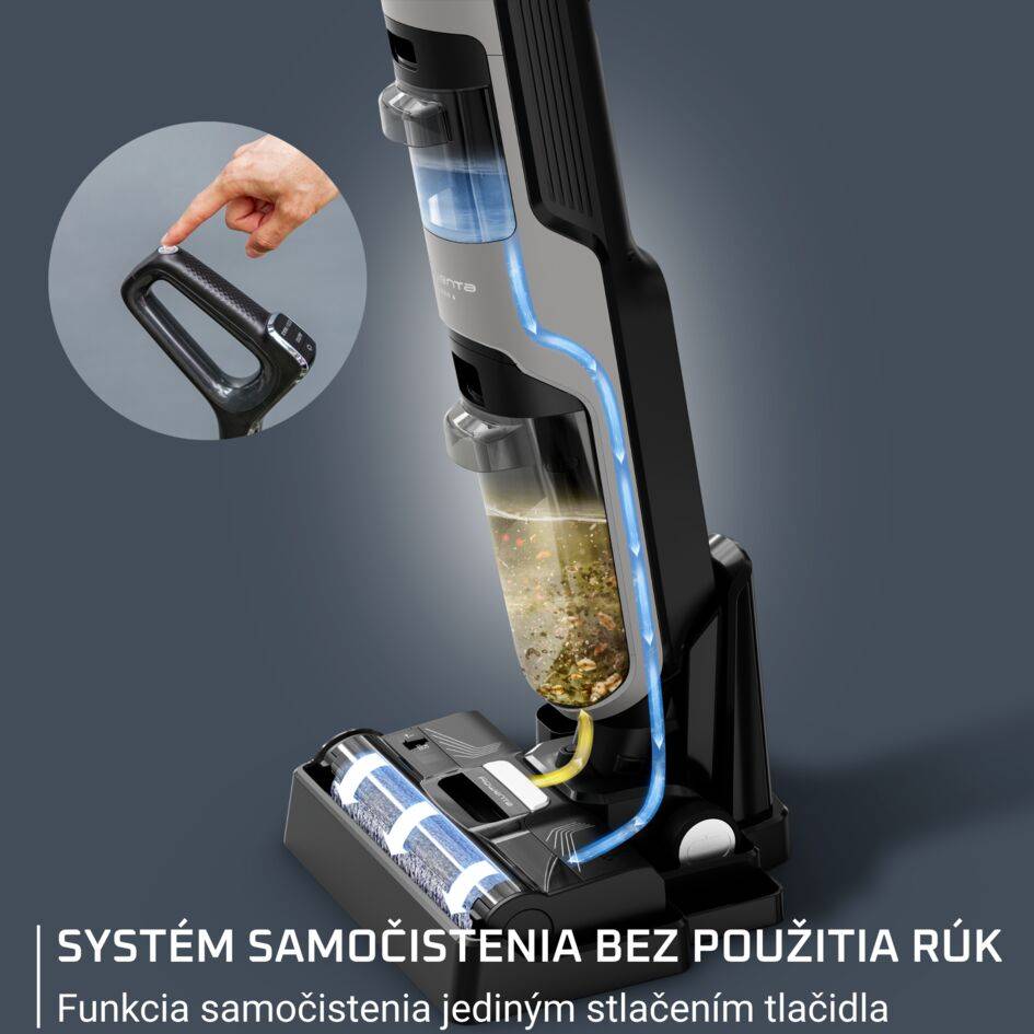 Umývačka podláh a vysávač v jednom Rowenta X-Clean 4 Auto Wet & Dry 16 000 PA GZ5037WO