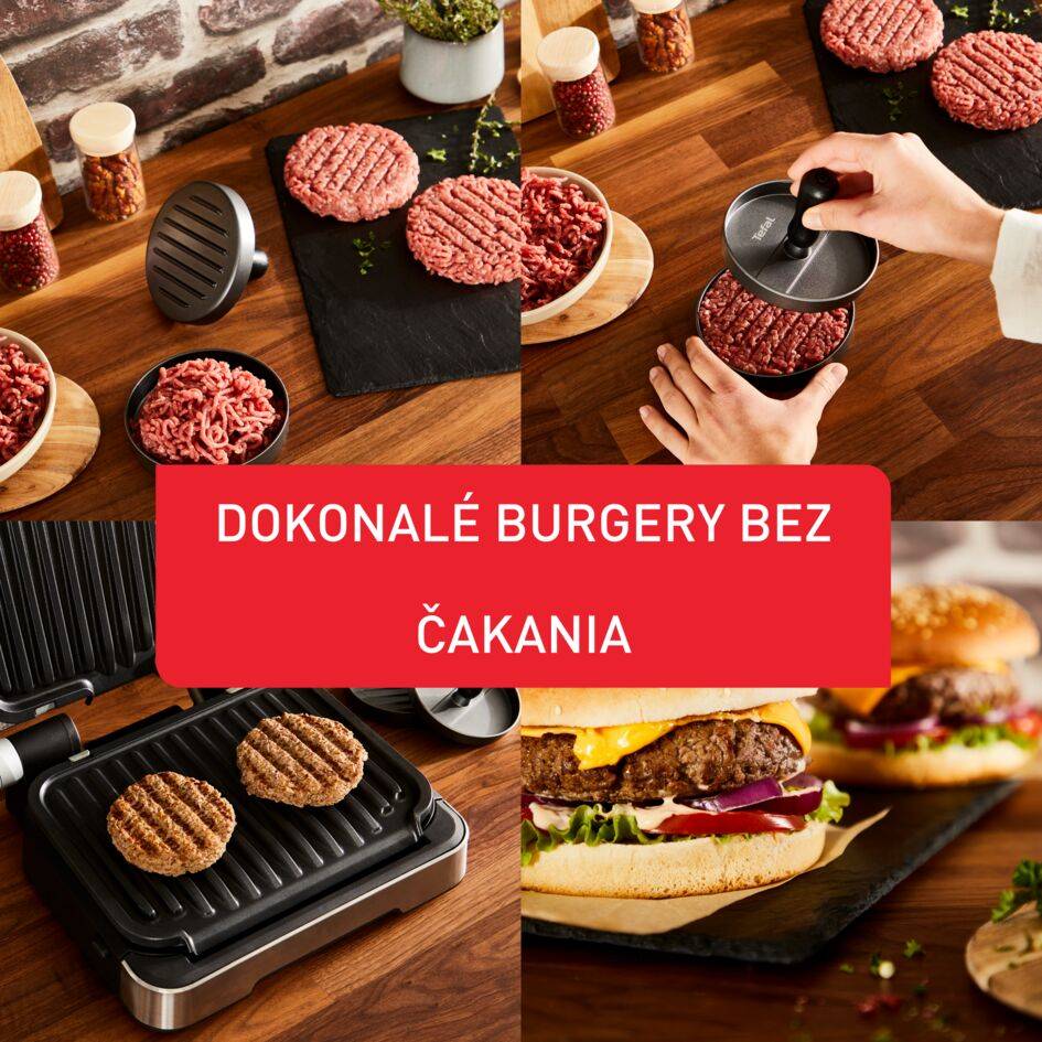 Lis na burger Tefal K1851134 Sivý