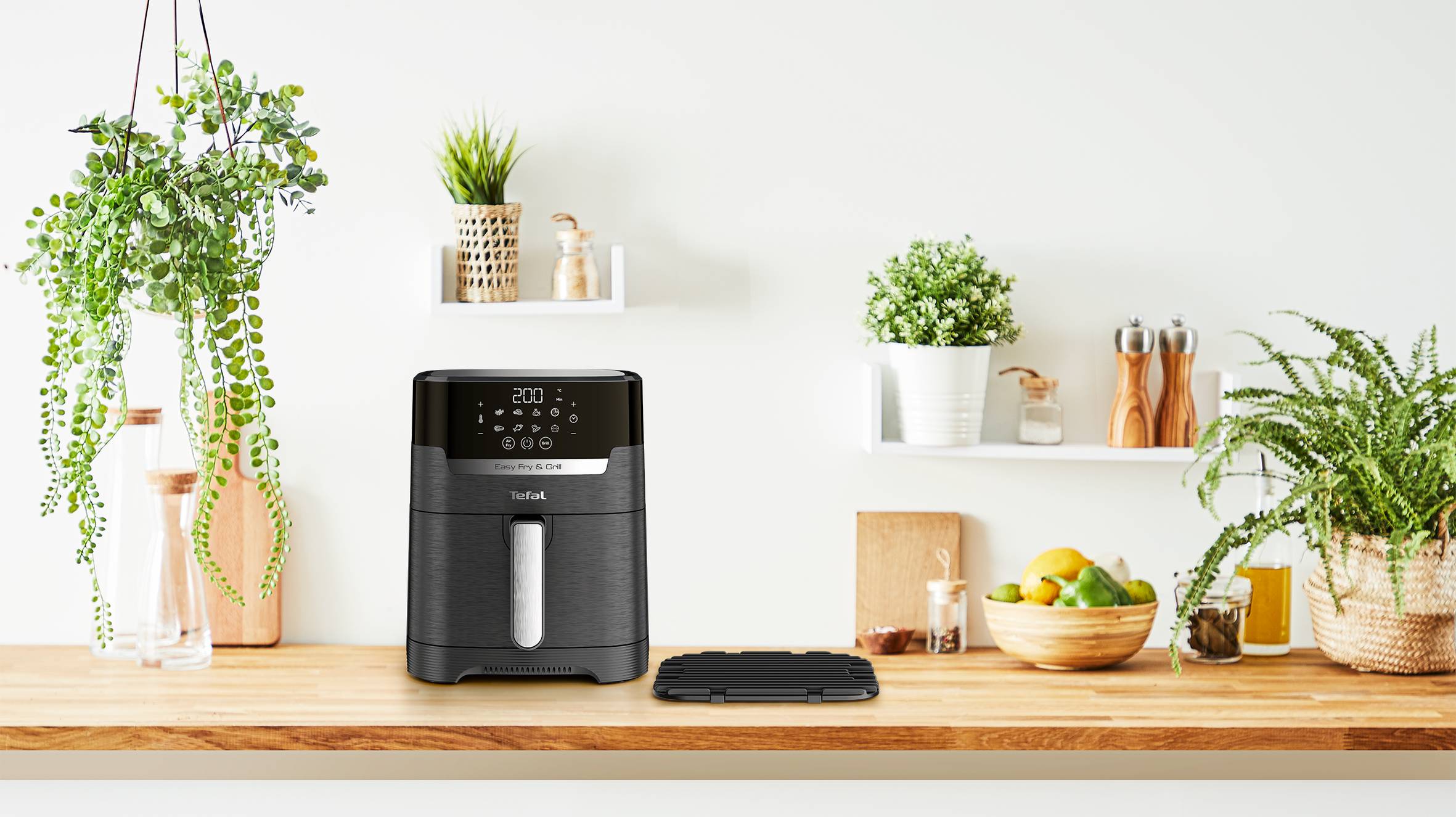 Teplovzdušná fritéza Tefal Easy Fry & Grill 2v1 Precision EY505815 Čierna