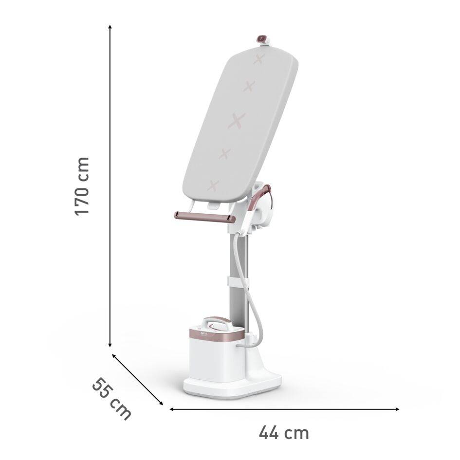 Naparovač odevov so stojanom Tefal IXEO Vision QT1811E0 Biela