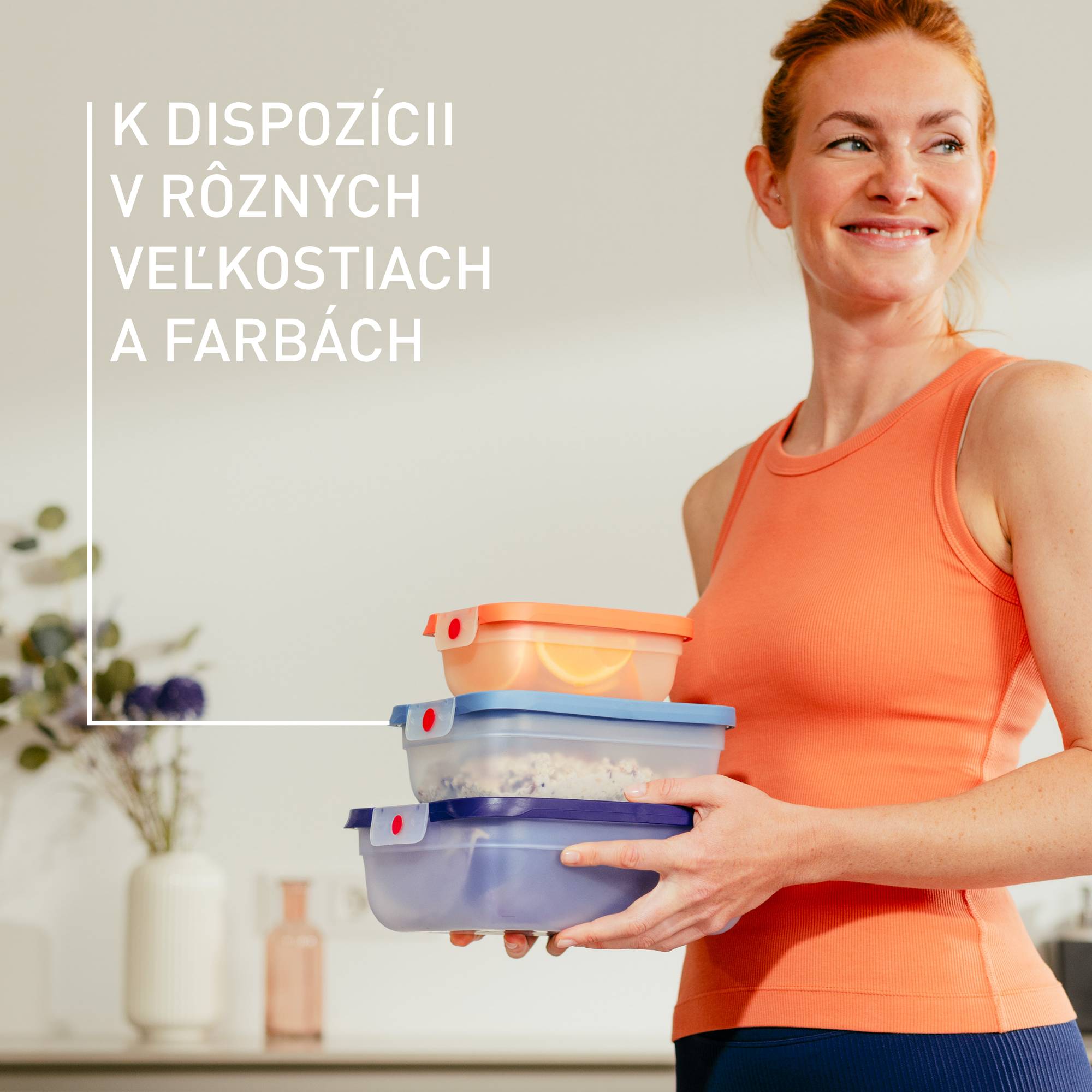 N1230210 oneClick nádoby na potraviny Tefal sada 3 kusov modrá