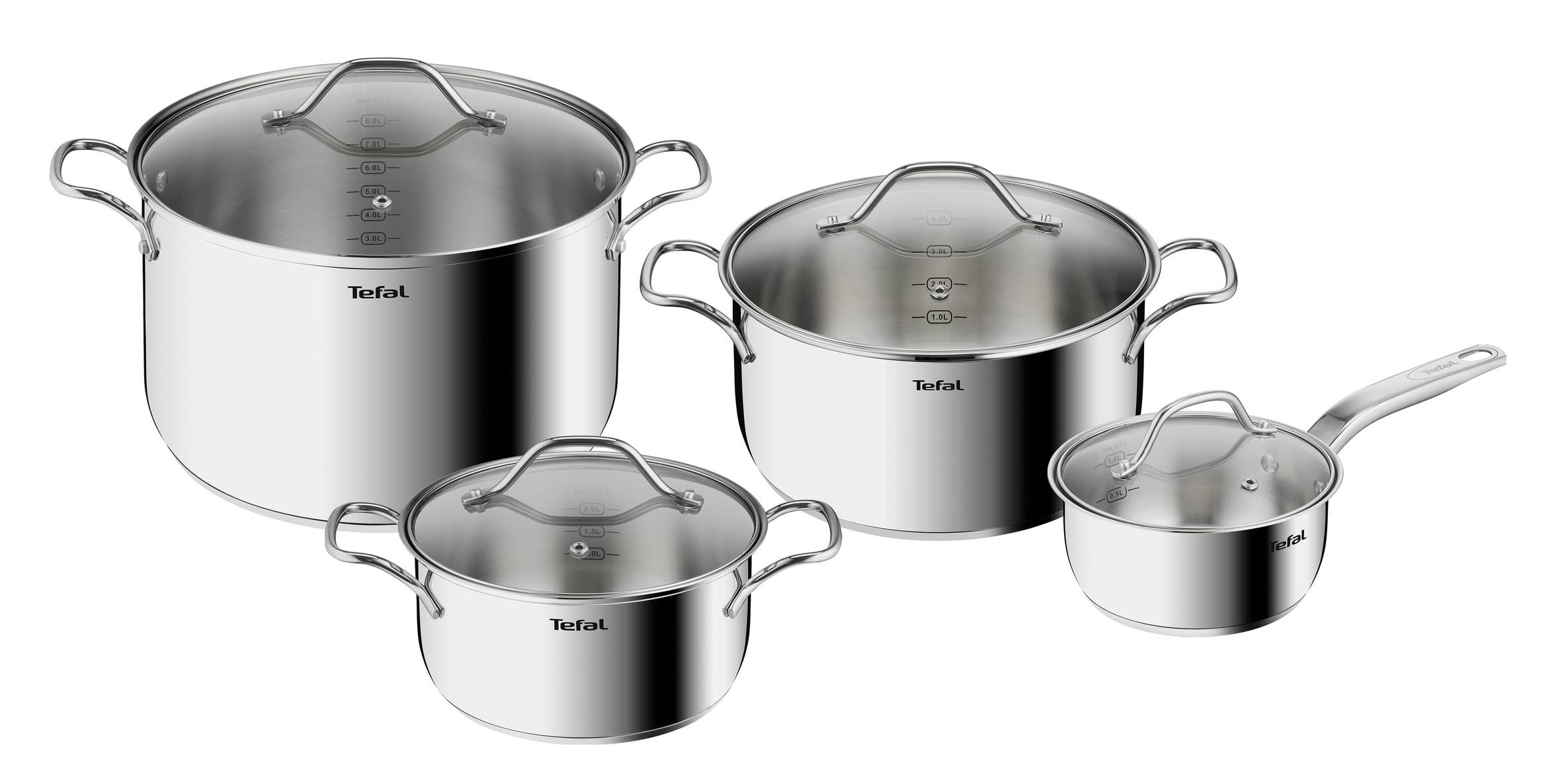 Sada hrncov Tefal Intuition B864S874 8 ks B864S874