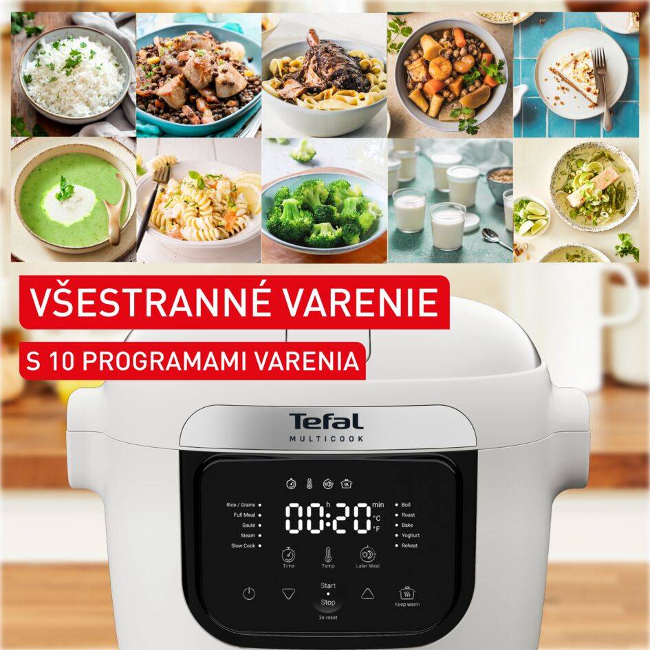 Multifunkčný hrniec Tefal Multicook MY700BF0 Svetlošedý