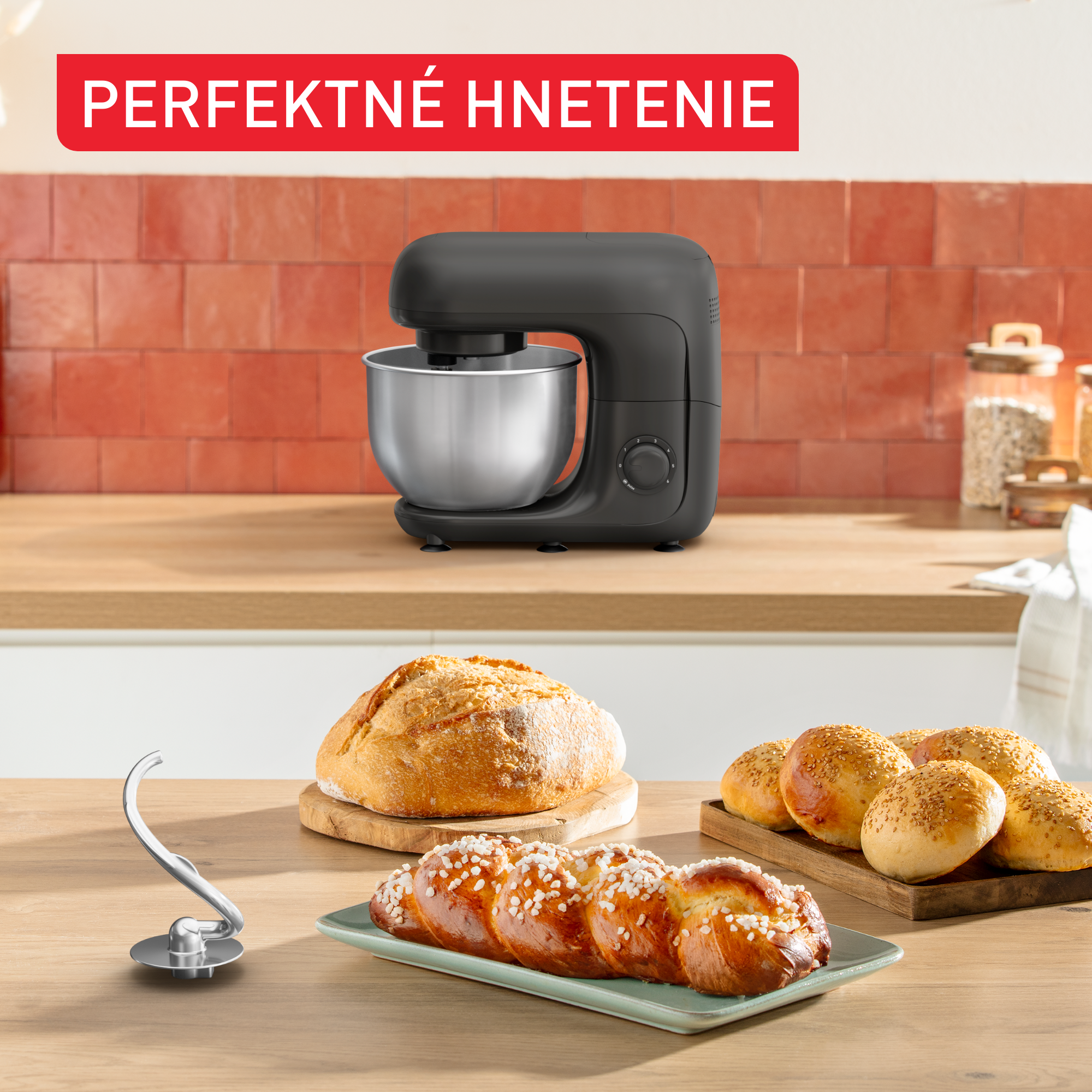 QB161H38 Bake Essential kuchynský robot Tefal čierny