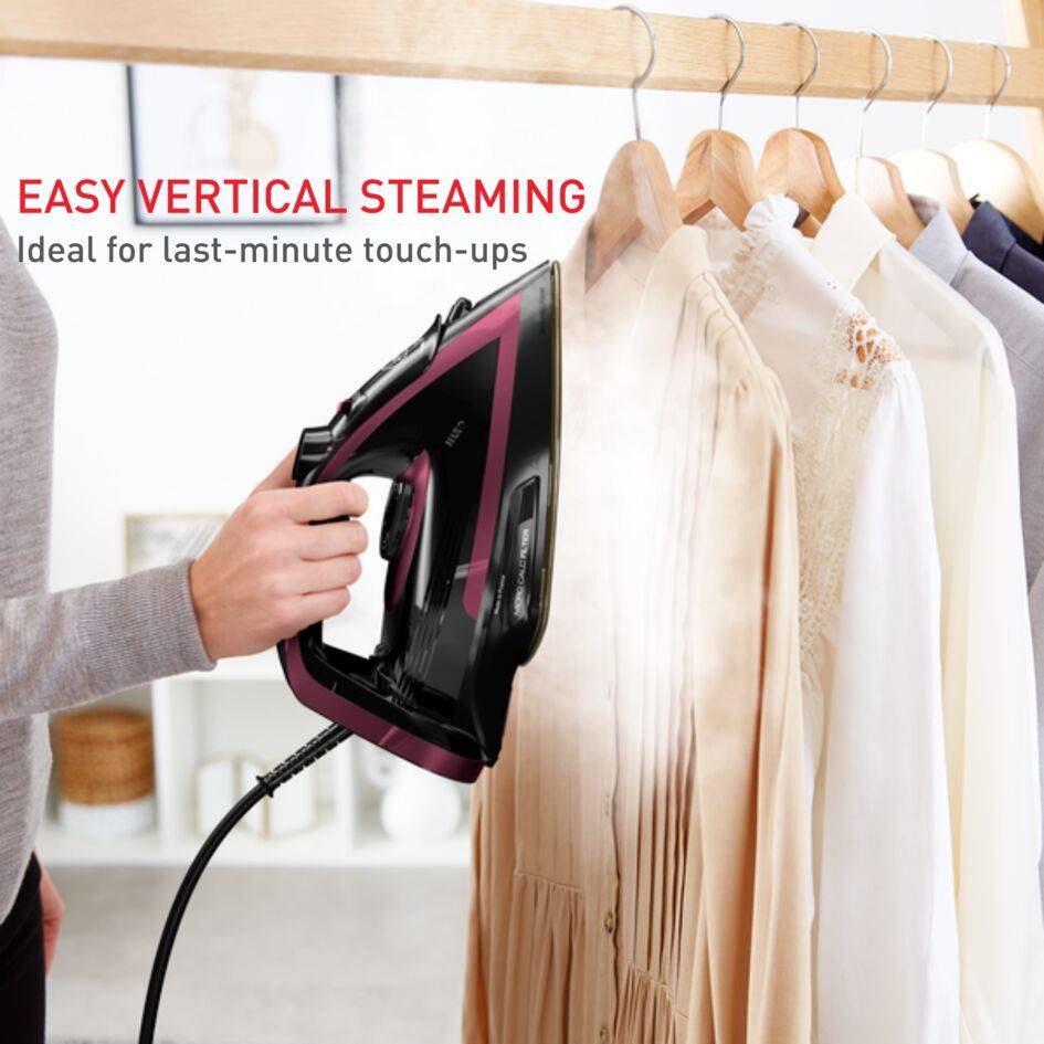 Naparovacia žehlička Puregliss Rose ABC FV8065E0 Fialová/Čierna