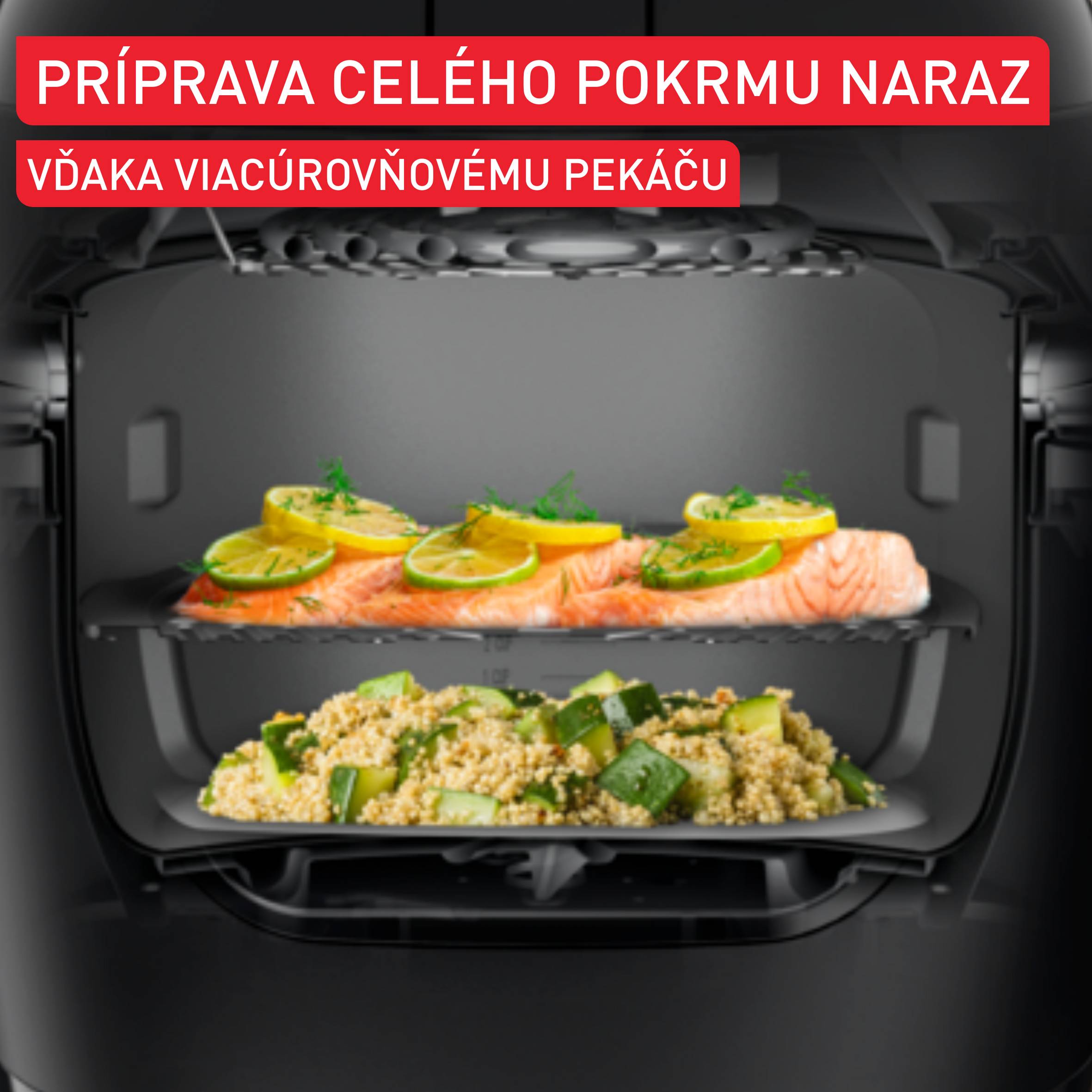 Multifunkčný hrniec a teplovzdušná fritéza Tefal Multicook & Fry MY731BF0 Šedý