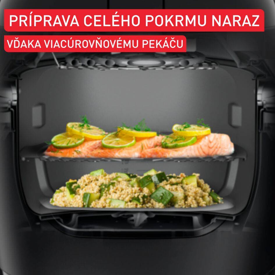 Multifunkčný hrniec a teplovzdušná fritéza Tefal Multicook & Fry MY731BF0 Šedý