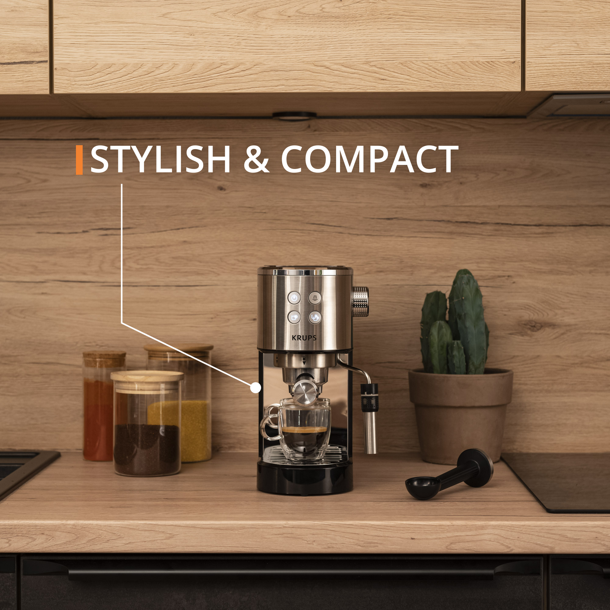 KRUPS Virtuoso + Pump Espresso Maker Stainless Steel