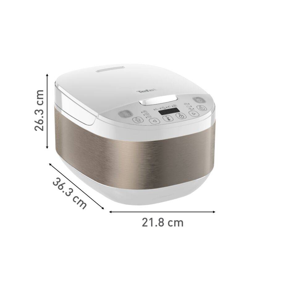 Multifunkčný elektrický hrniec Tefal Simply Cook Plus RK6221E1 strieborný/biely