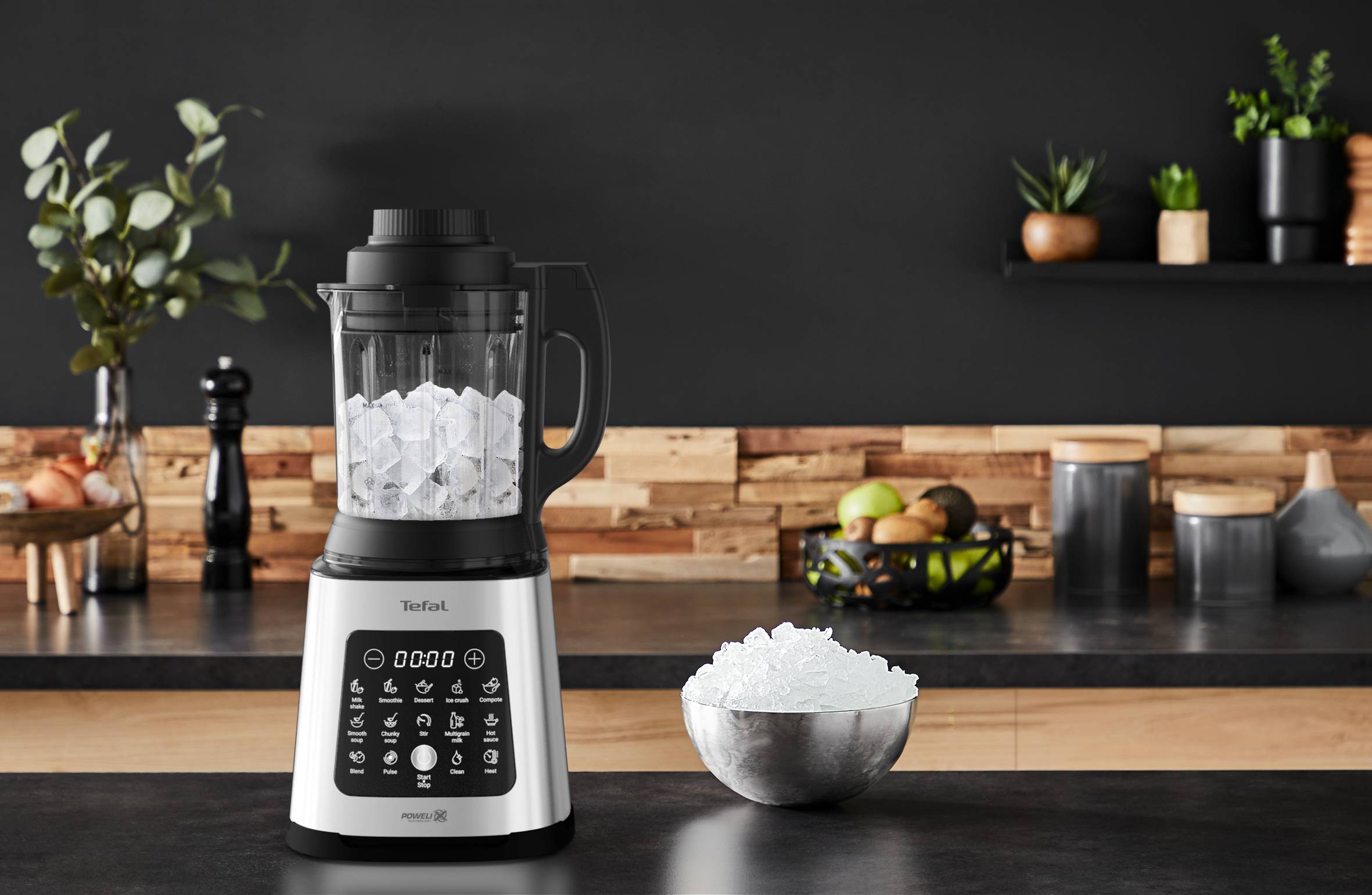 Stolný vysokorychlostný  mixér Tefal PerfectMix Cook BL83SD30 Nerezový/Čierny