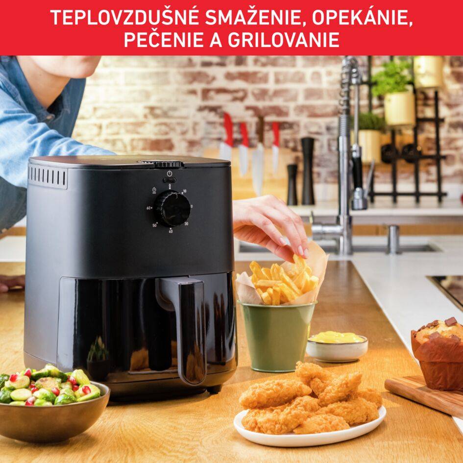 Teplovzdušná fritéza Tefal Easy Fry Essential EY130815 Čierna