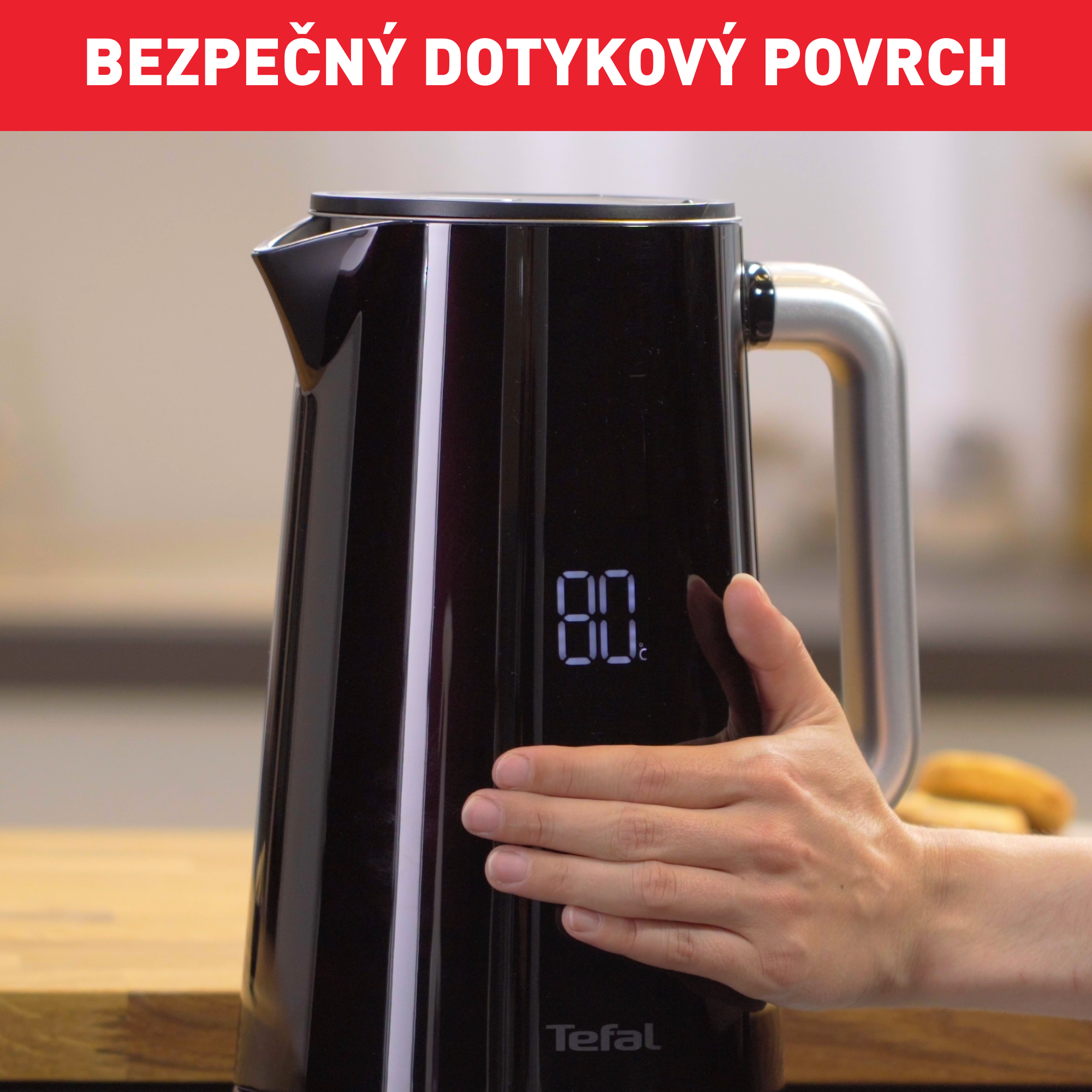 Rýchlovarná kanvica Tefal Digital KO851830 Čierna 1,7 l