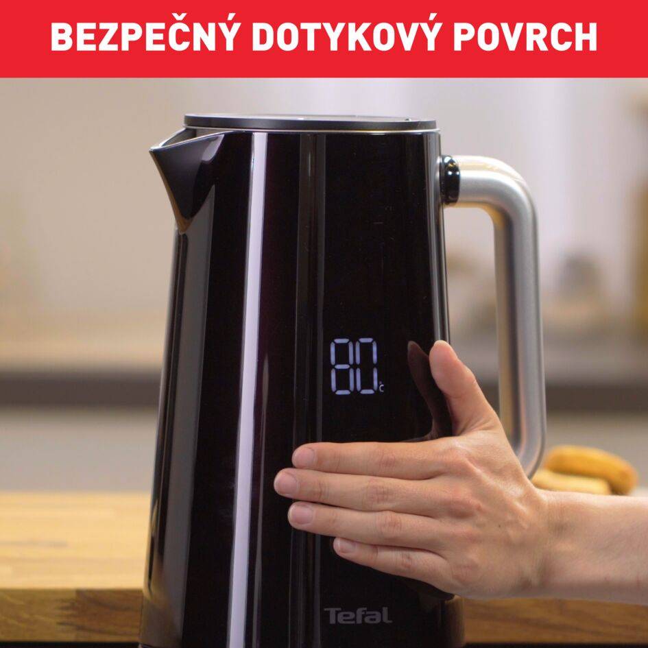 Rýchlovarná kanvica Tefal Digital KO851830 Čierna 1,7 l