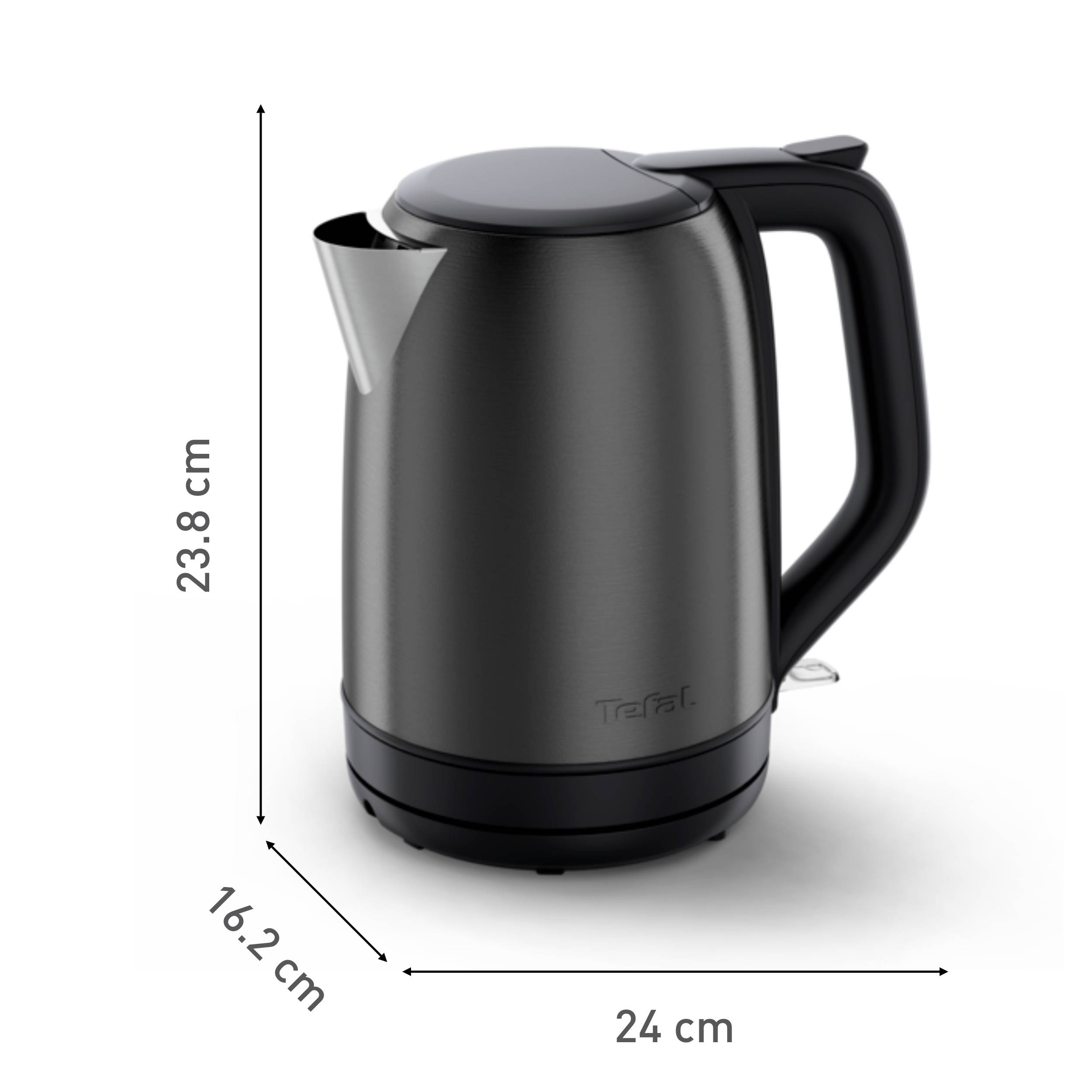 Subito, rýchlovarná kanvica, ukazovateľ množstva vody na jednu šálku, otváranie jednou rukou