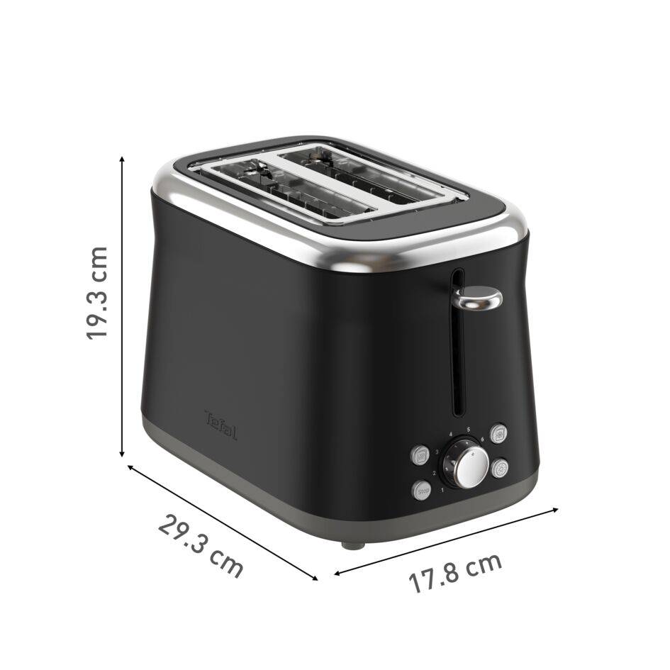 Retro hriankovač Tefal Collection TT7208E0 Ušľachtilá oceľ/Čierny